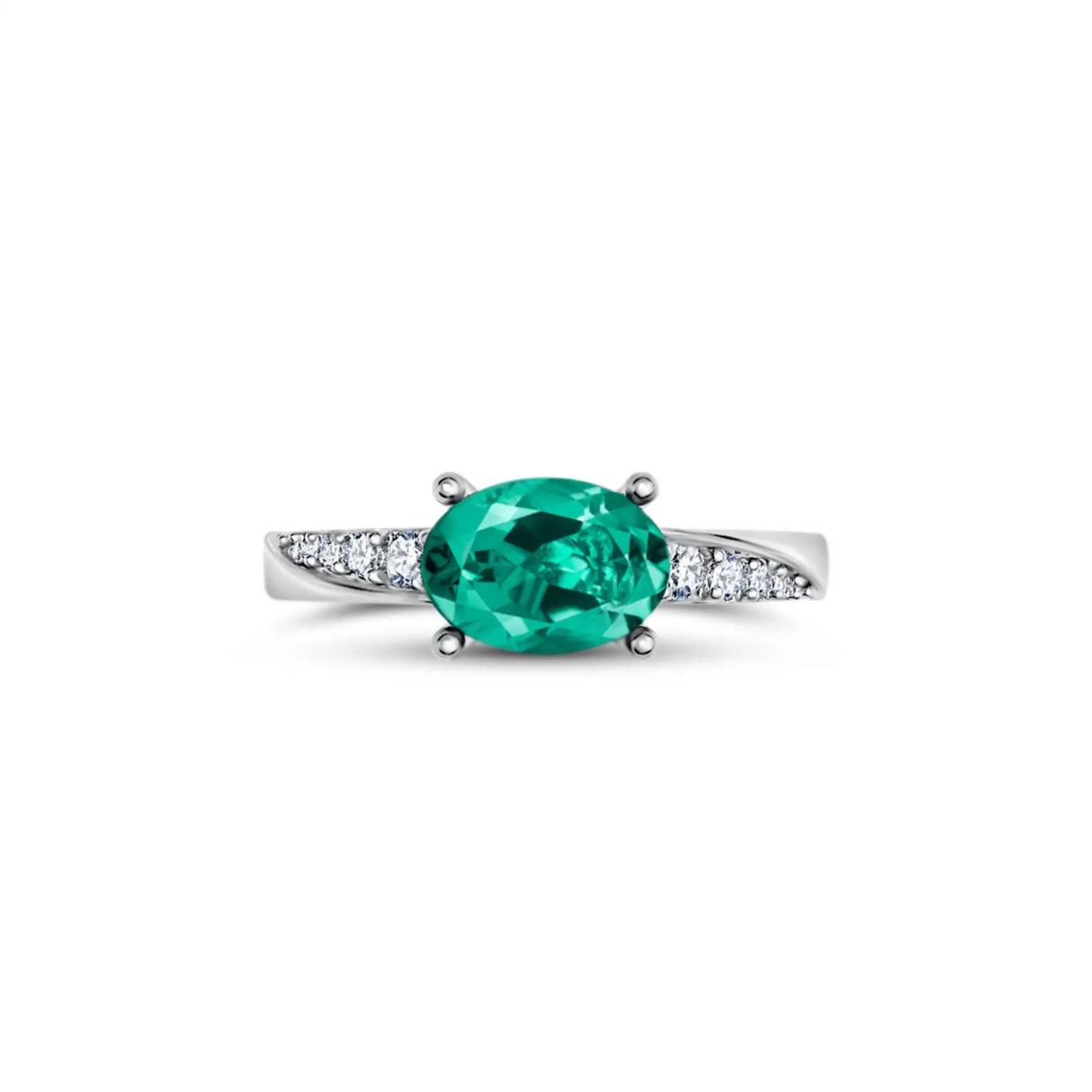 Verde Lumière - Emerald Engagement Ring