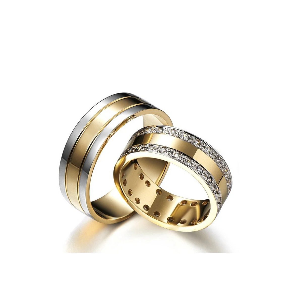 Złote obrączki pełne elegancji i blasku