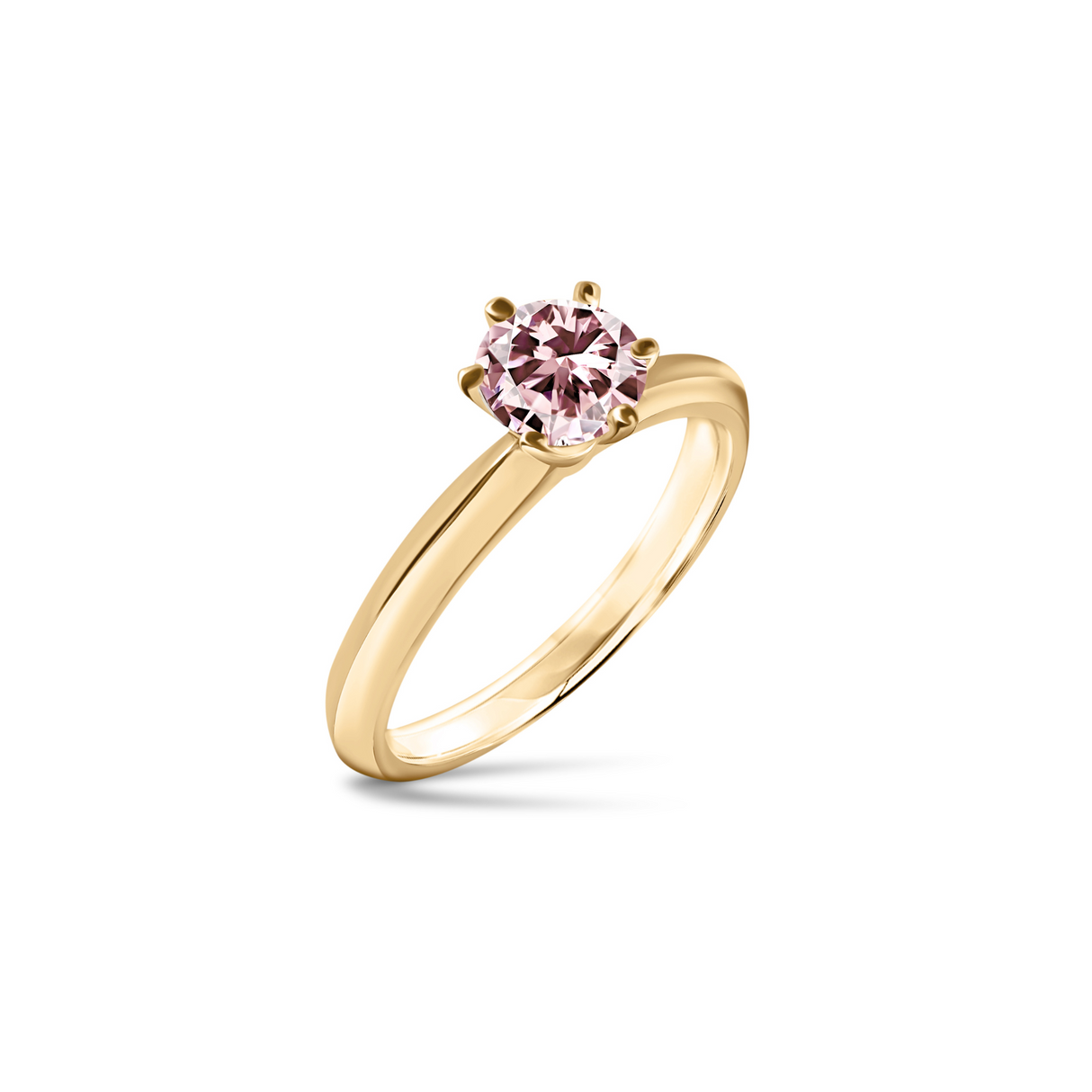 Pierścionek z różowym diamentem 0,60 ct Lab Grown