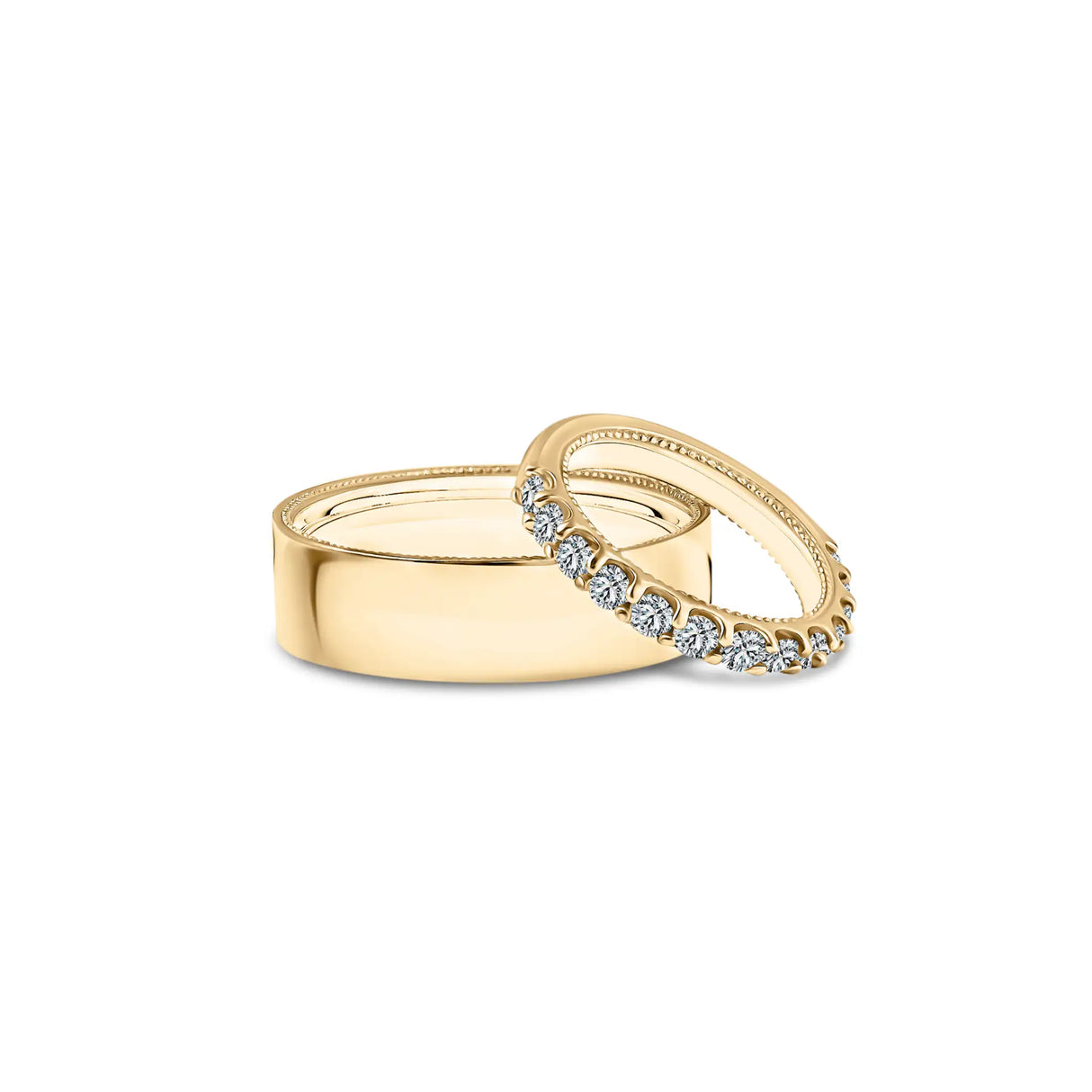 Grace in Detail - Milligriffin and Diamond Wedding Rings