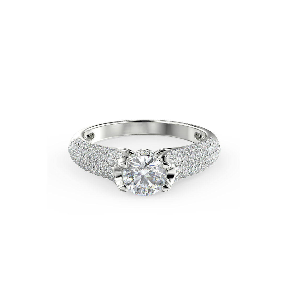 Radiant Glow - pierścionek zaręczynowy z diamentami 0,89 ctw