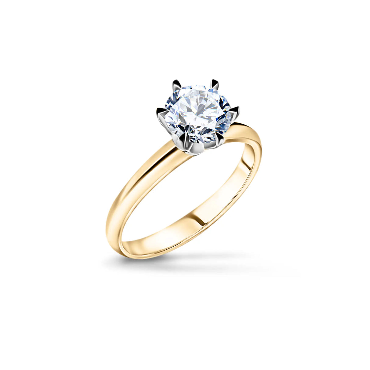 Noble Chic - yellow gold ring with 1ct diamond