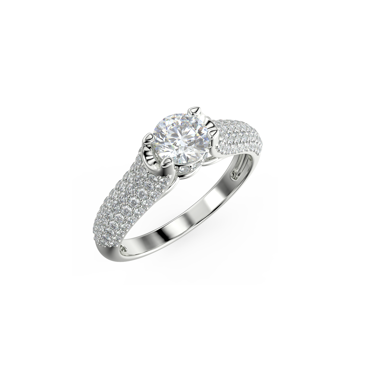Radiant Glow - pierścionek zaręczynowy z diamentami 0,89 ctw