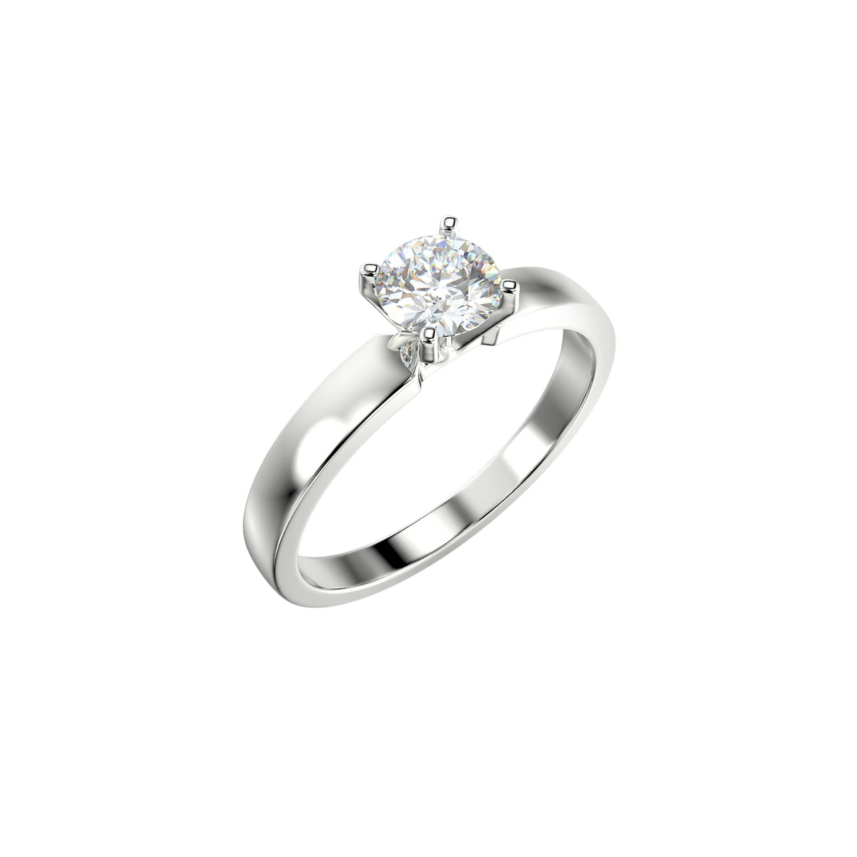 Minimalistyczny pierścionek z diamentem 0,40 ct