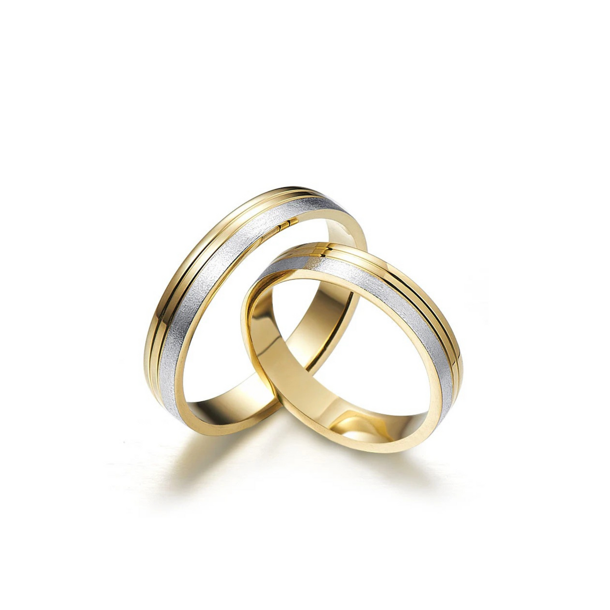 Eleganckie obrączki z dwukolorowego złota