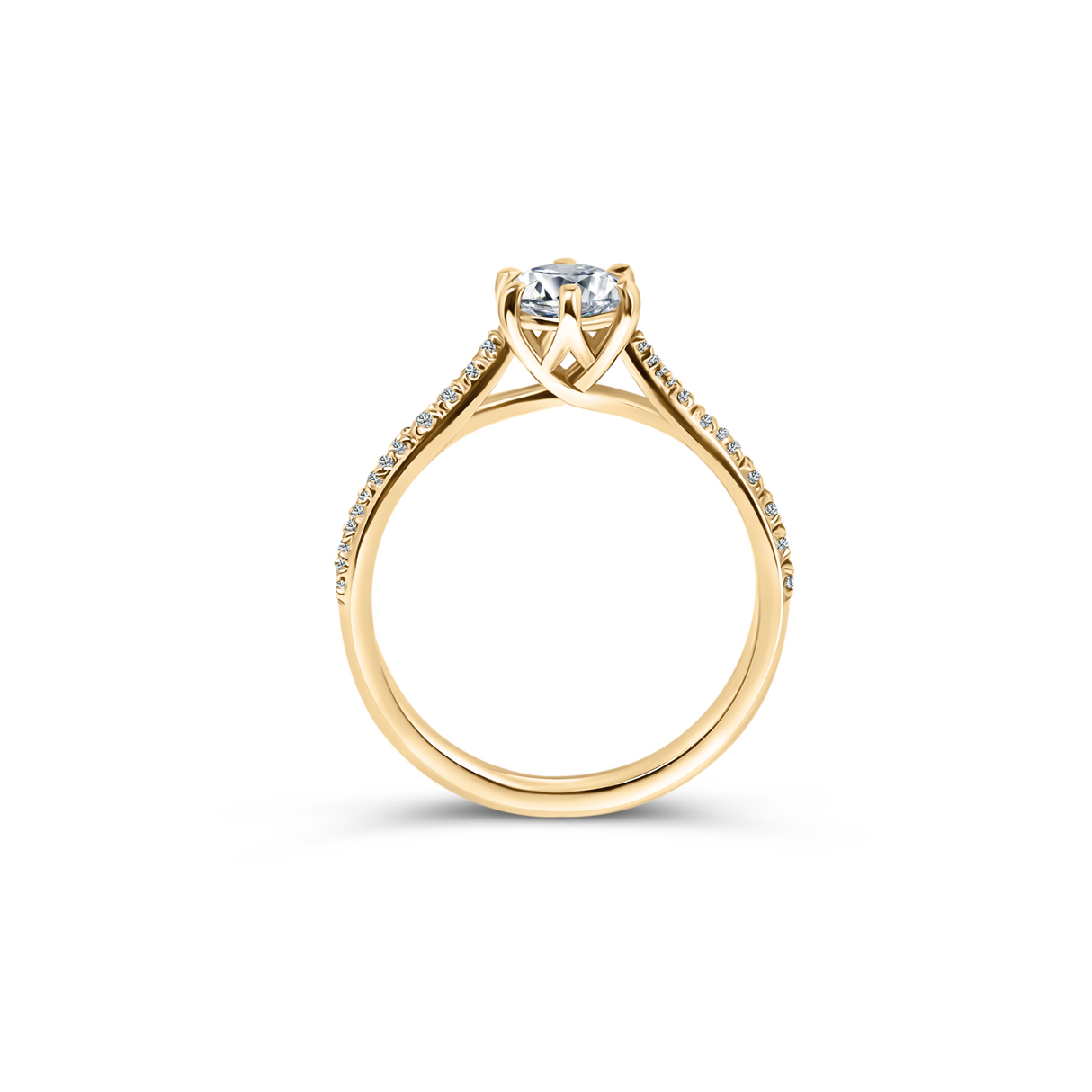 Vivette - classic ring with 0.70 ctw diamonds