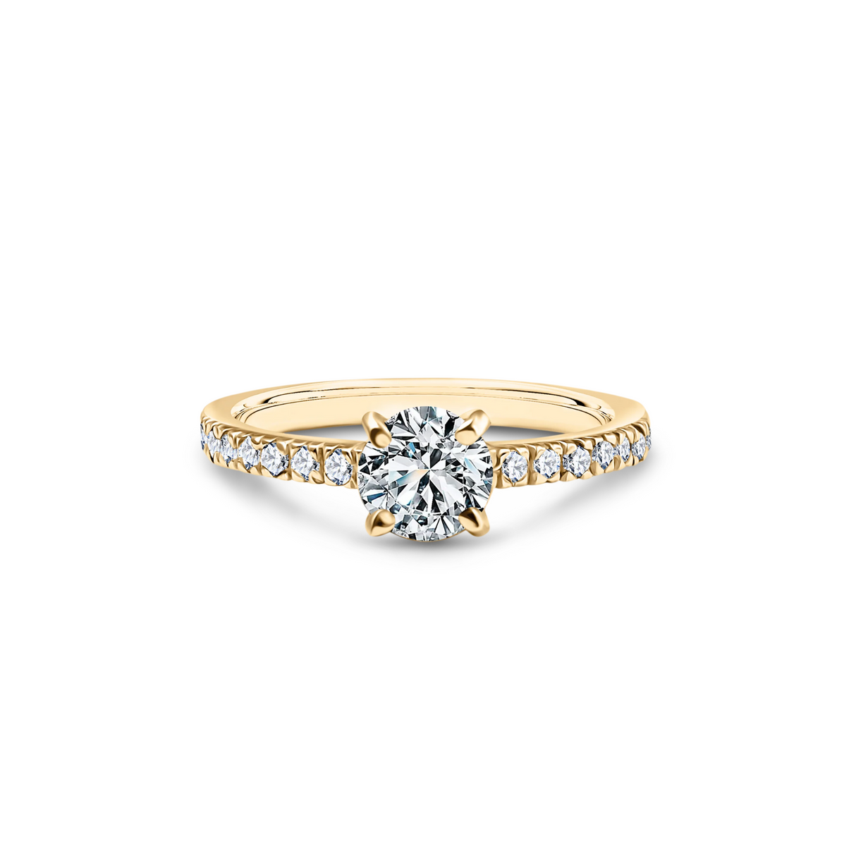 Éclat Blanc - classic ring with 0.70 ctw diamonds