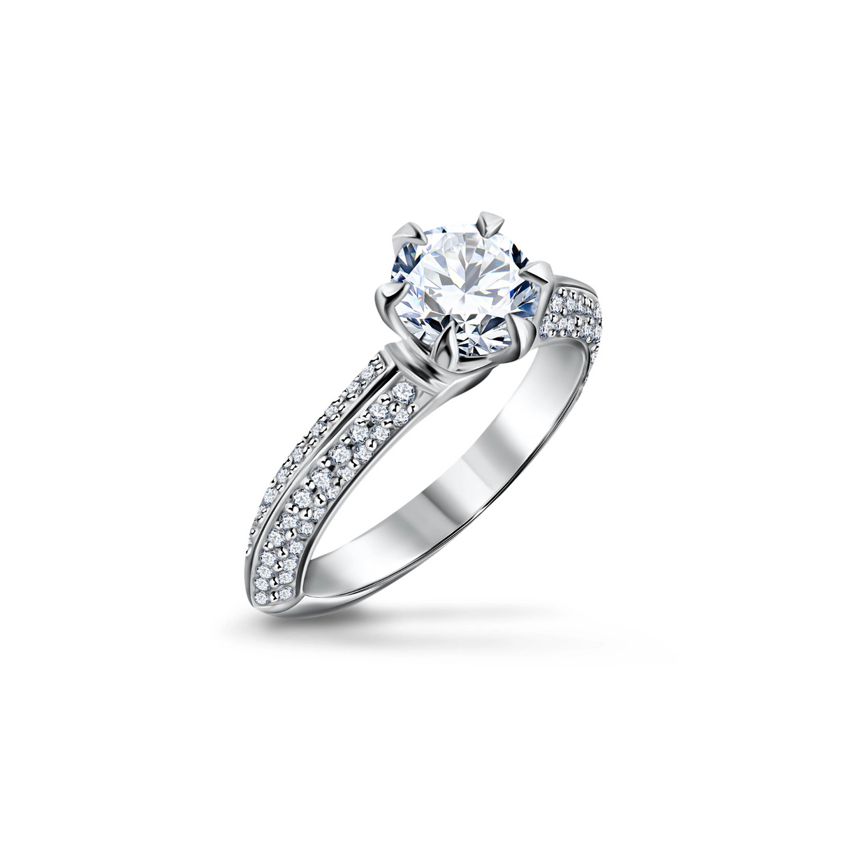 Diamond Trinity - pierścionek z diamentem 1ct