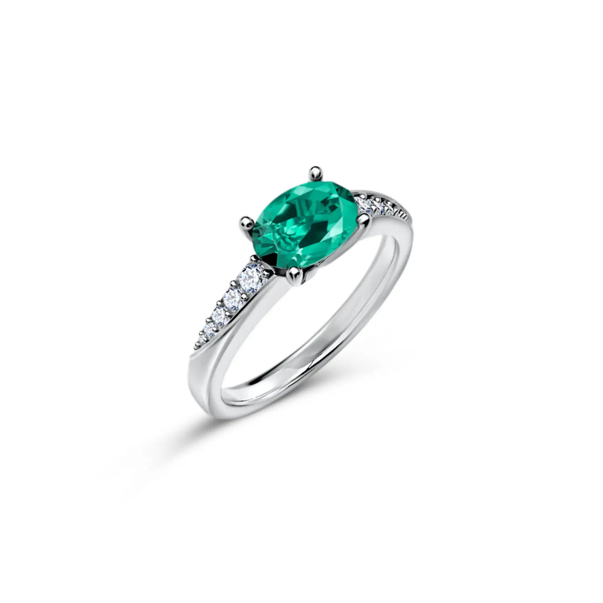 Verde Lumière - Emerald Engagement Ring