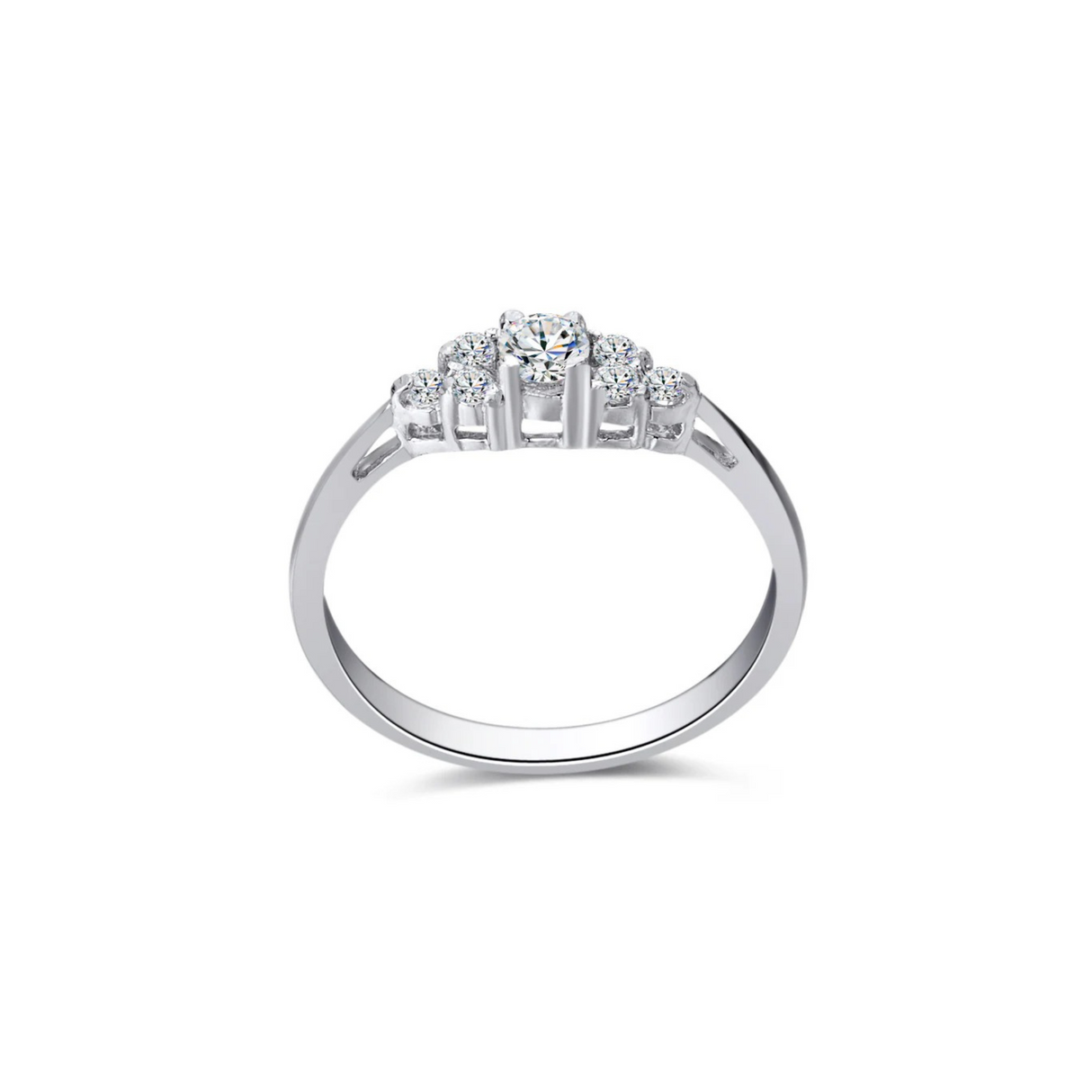 Klasyczna Elegancja - pierścionek z diamentami 0,22ctw