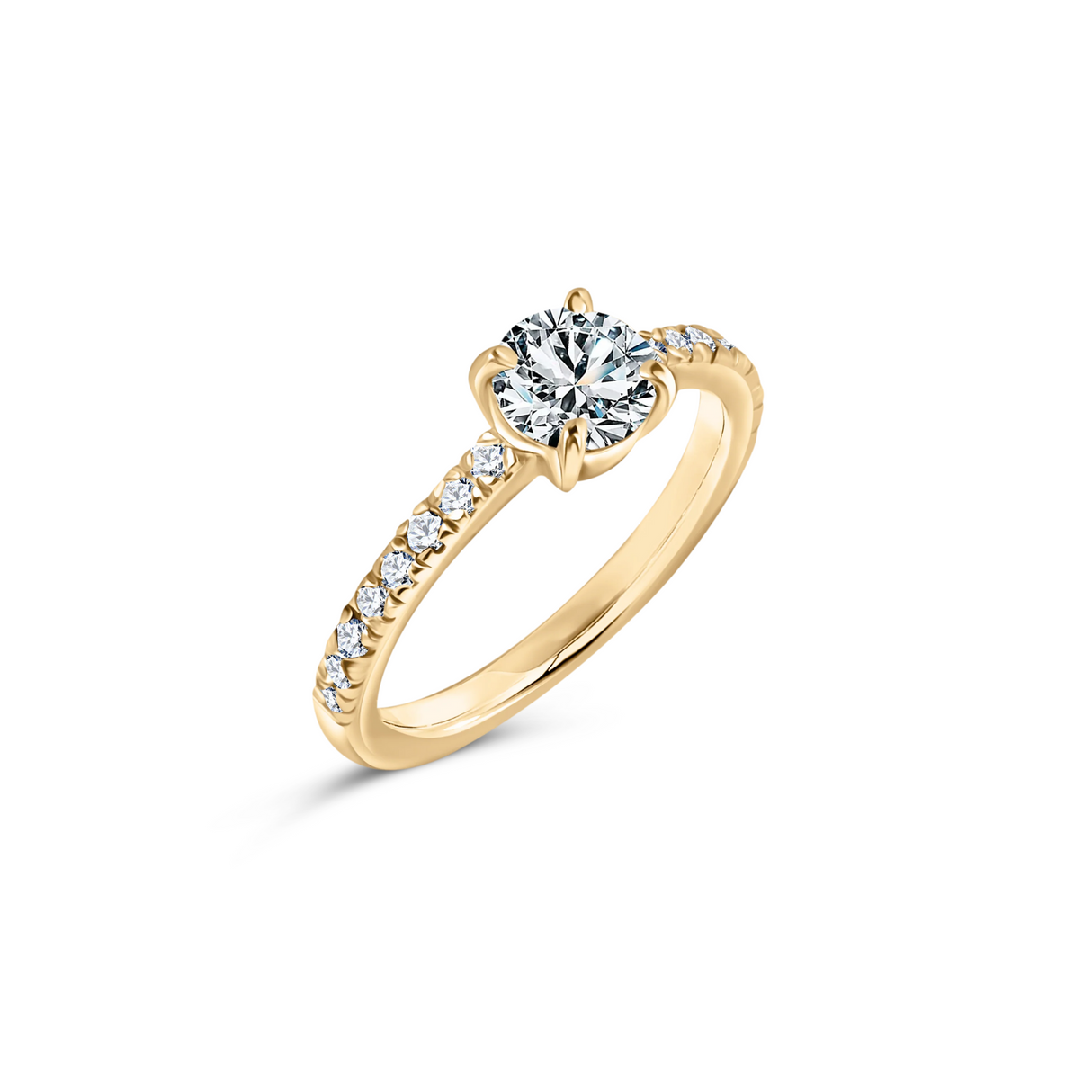 Éclat Blanc - classic ring with 0.70 ctw diamonds