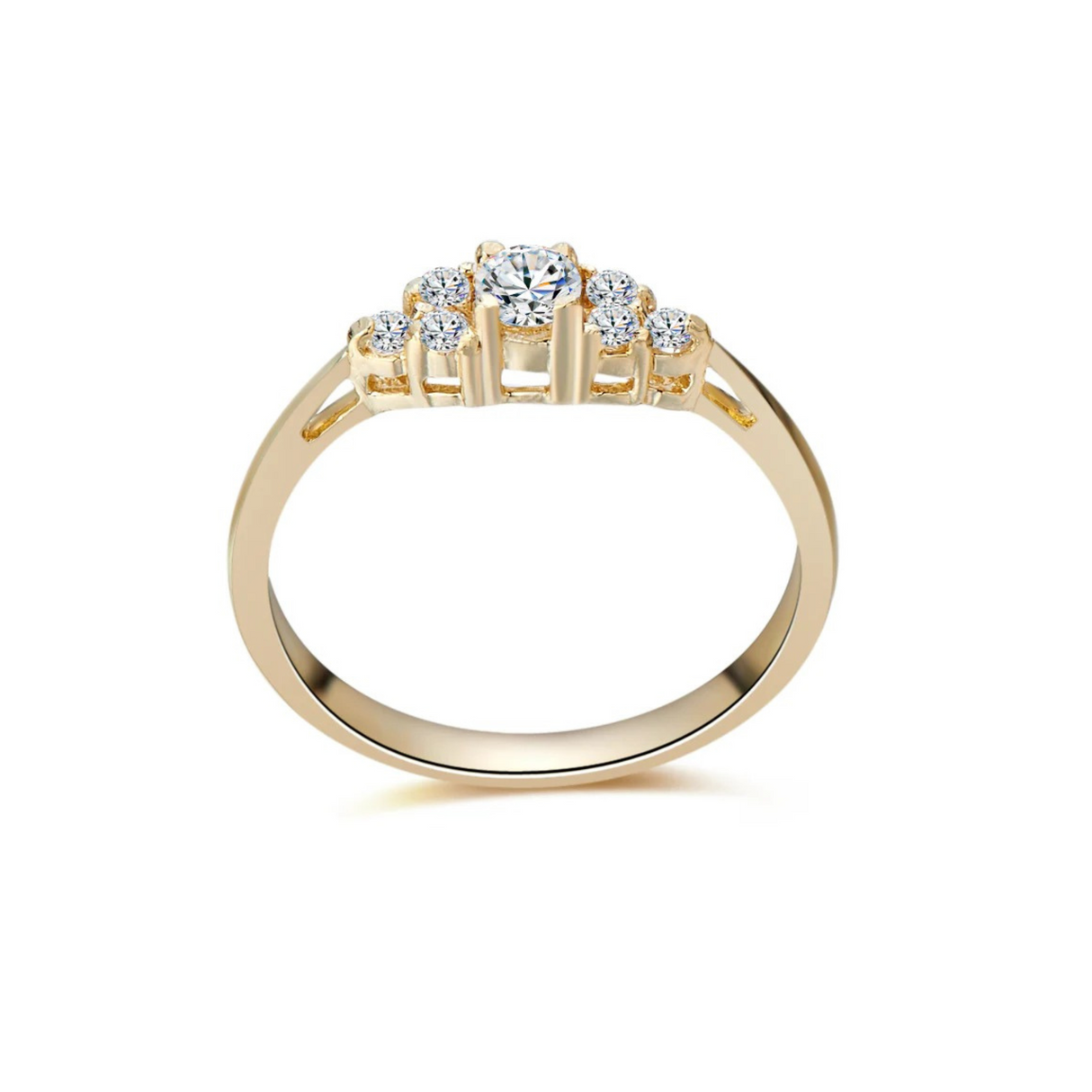 Klasyczna Elegancja - pierścionek z diamentami 0,22ctw