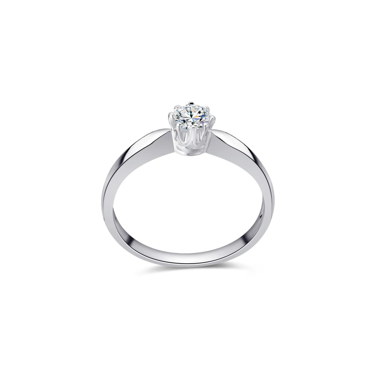 Klasyczny pierścionek zaręczynowy z diamentem 0,25 ct