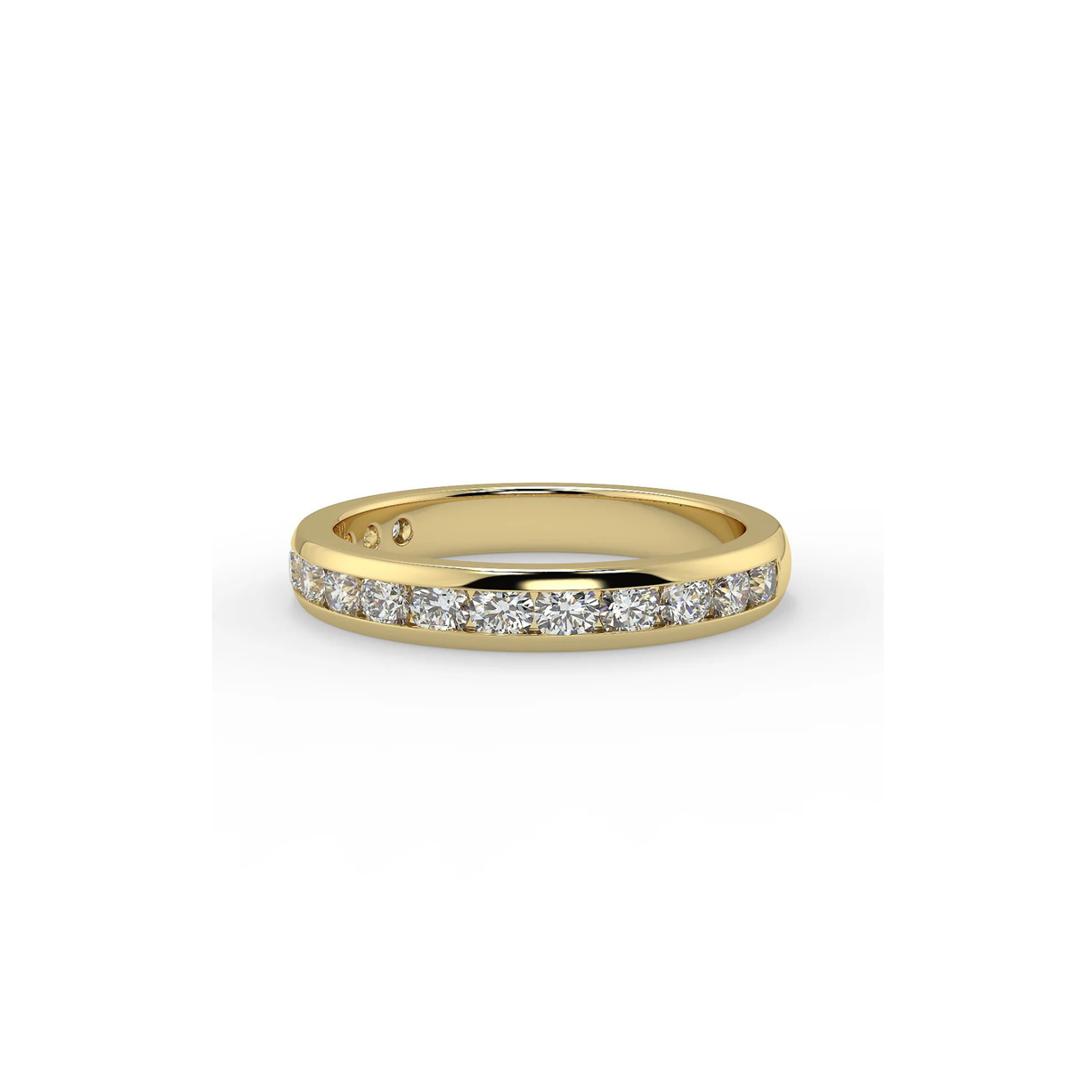Tuscany Obrączka z żółtego złota z diamentami 0,75 ct