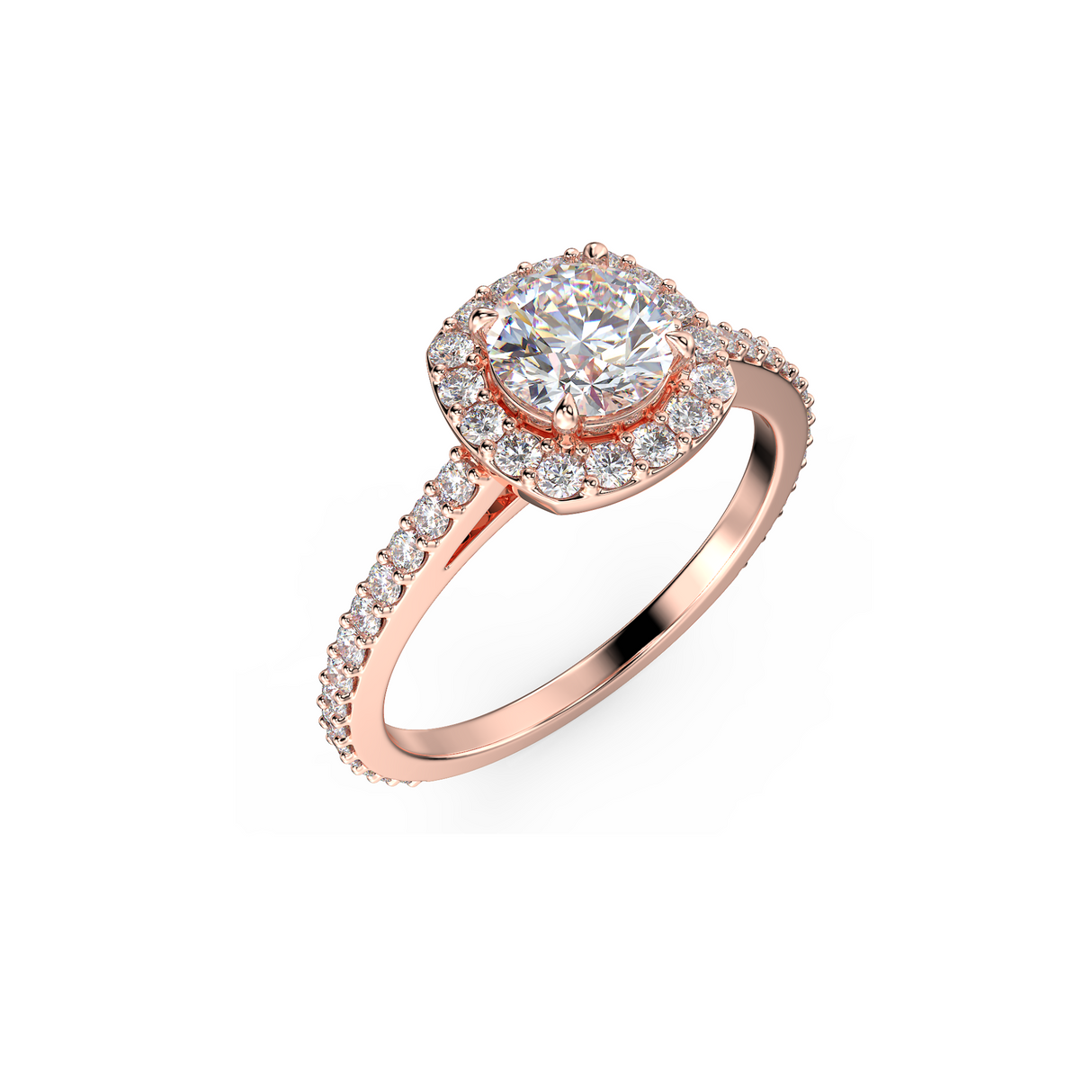 Rose Radiance - pierścionek zaręczynowy z diamentami 0,83 ctw