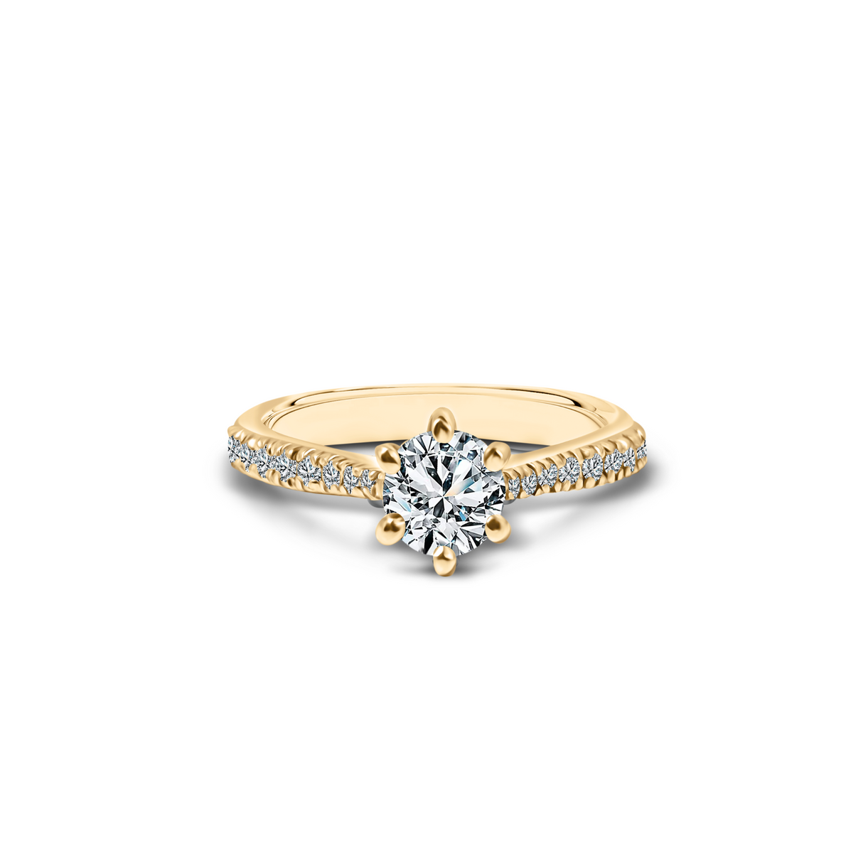 Vivette - classic ring with 0.70 ctw diamonds