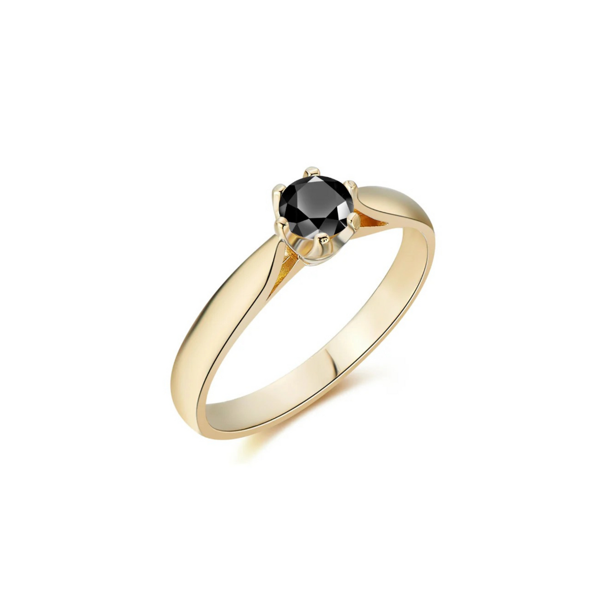 Noir Beauty - pierścionek z czarnym diamentem