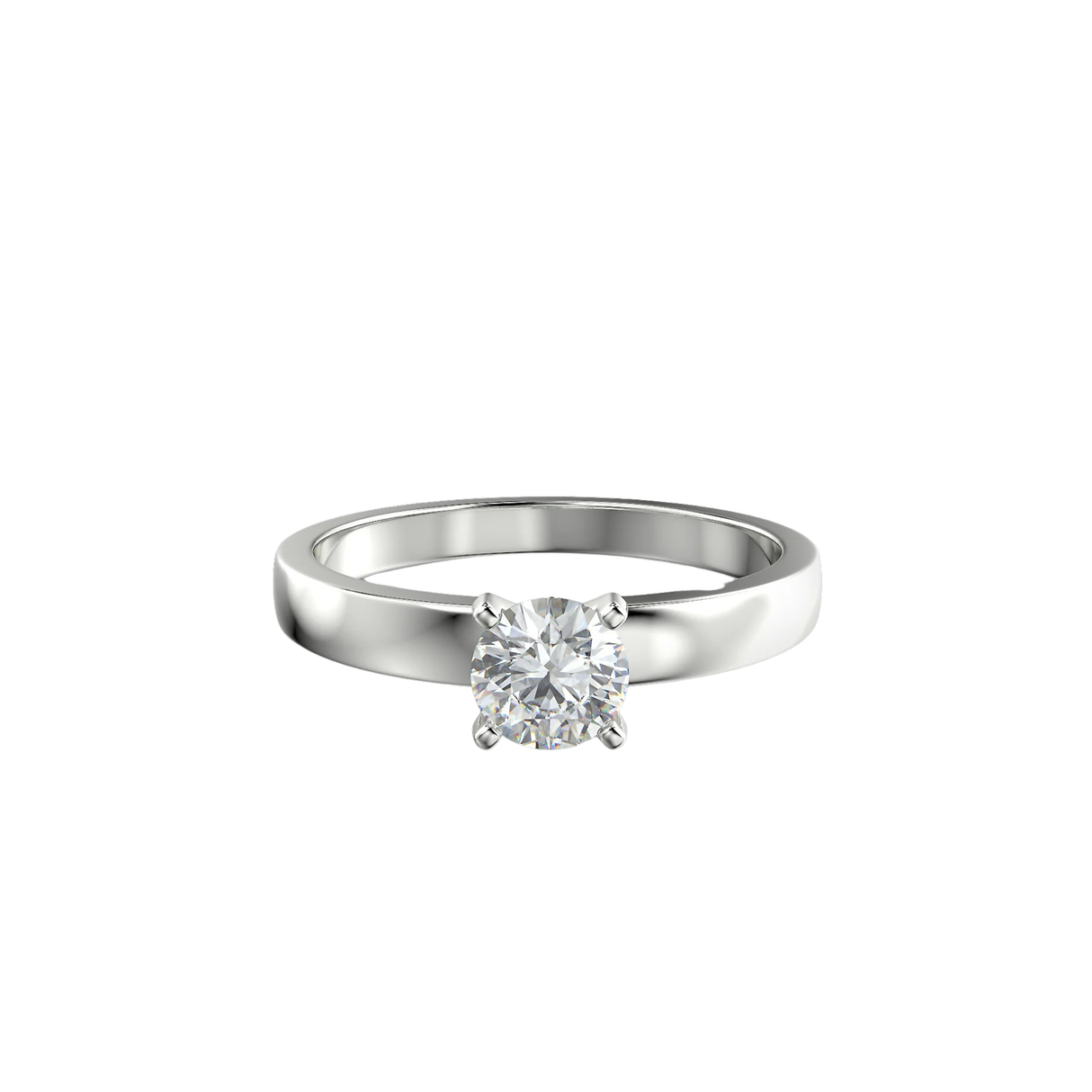 Minimalistyczny pierścionek z diamentem 0,40 ct