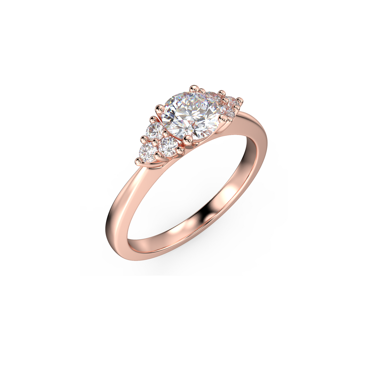 Pierścionek zaręczynowy Królowej Anny z diamentami 0,62 ct