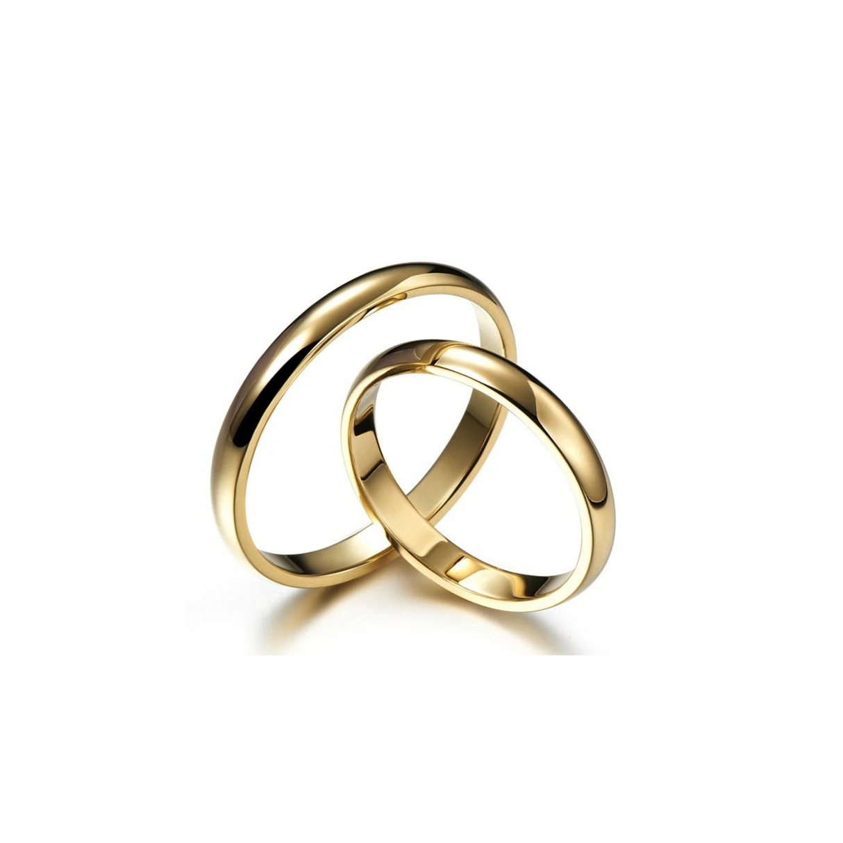 Subtelne złote obrączki