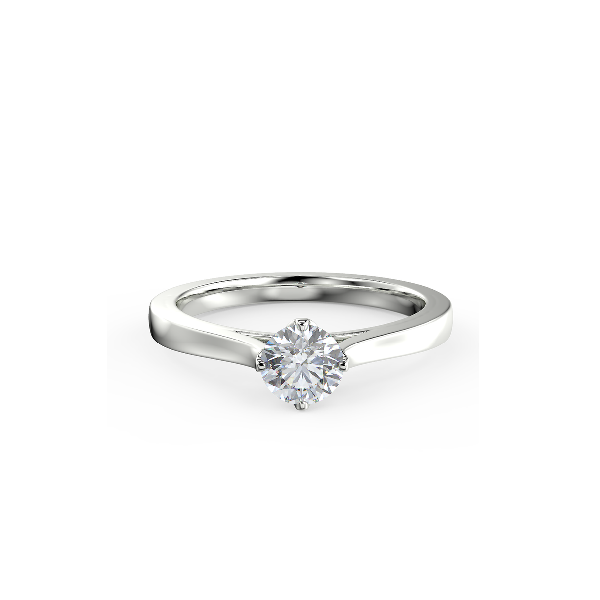 Pierścionek zaręczynowy z diamentem 0,45 ct