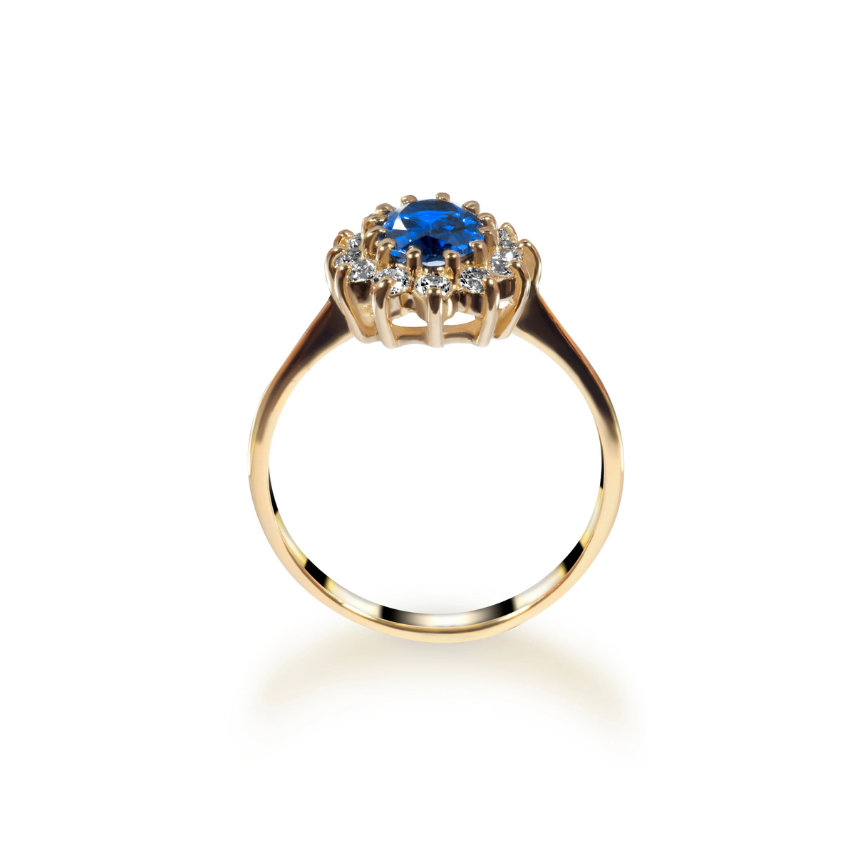 Karmazycja szafiru i brylantów