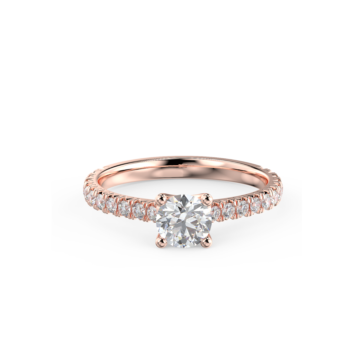 Rosé Allure - pierścionek z diamentami 0,85 ct