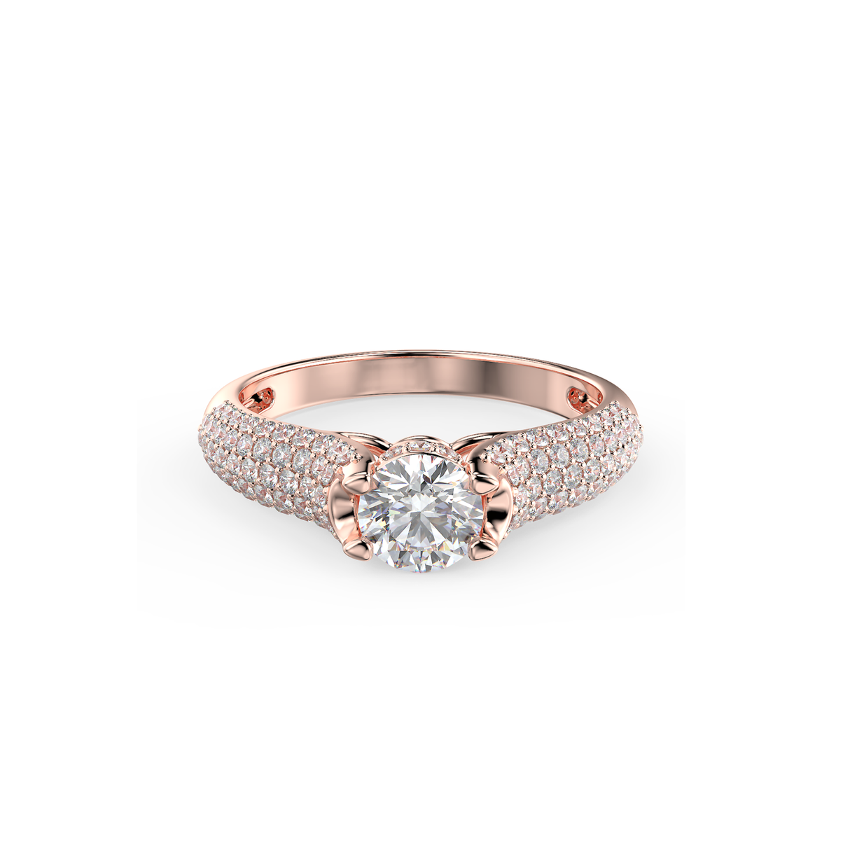 Radiant Glow - pierścionek zaręczynowy z diamentami o masie 0,89 ctw