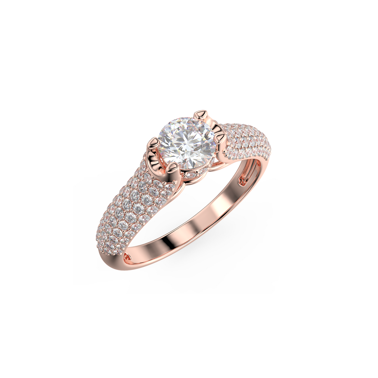 Radiant Glow - pierścionek zaręczynowy z diamentami o masie 0,89 ctw