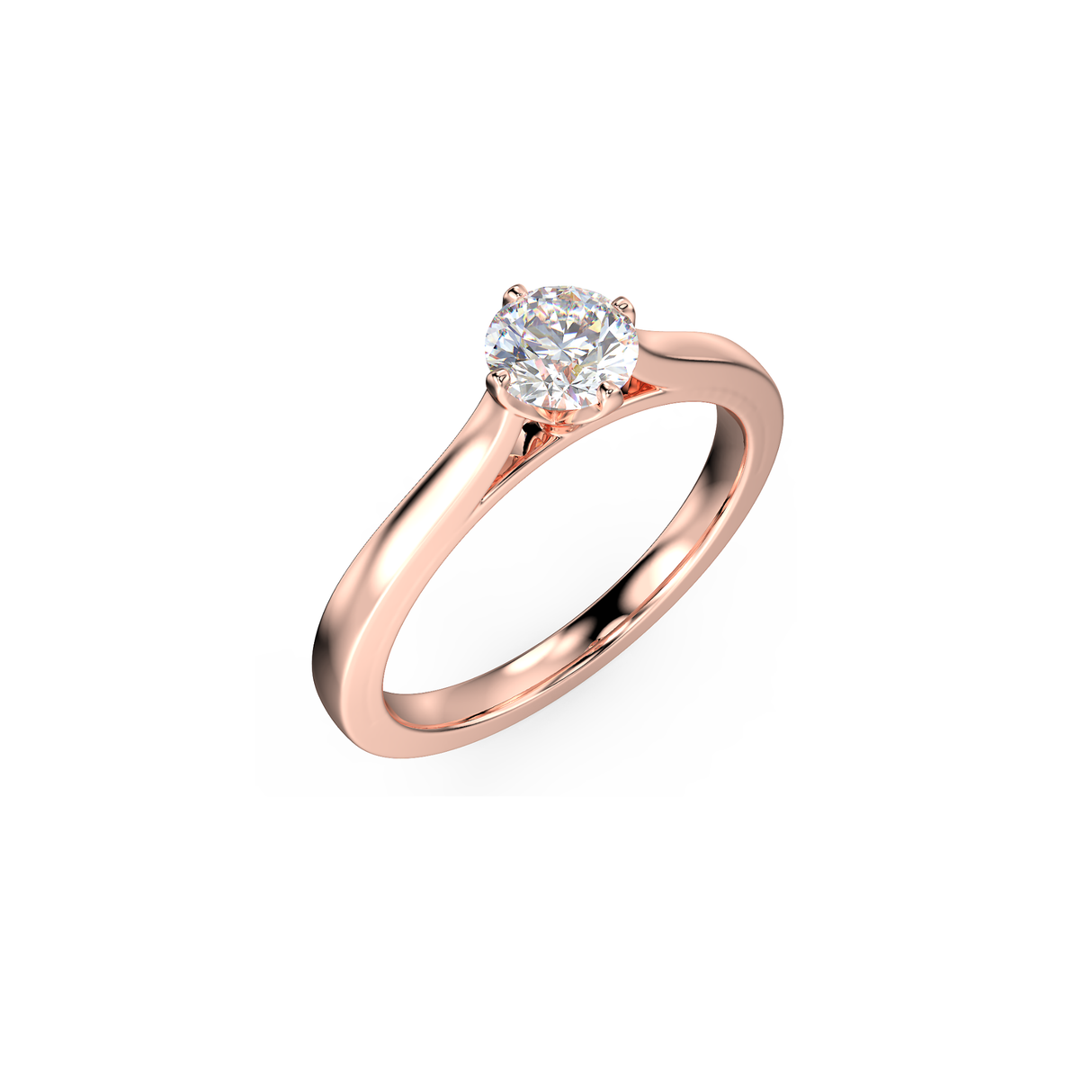 Pierścionek zaręczynowy z diamentem 0,45 ct