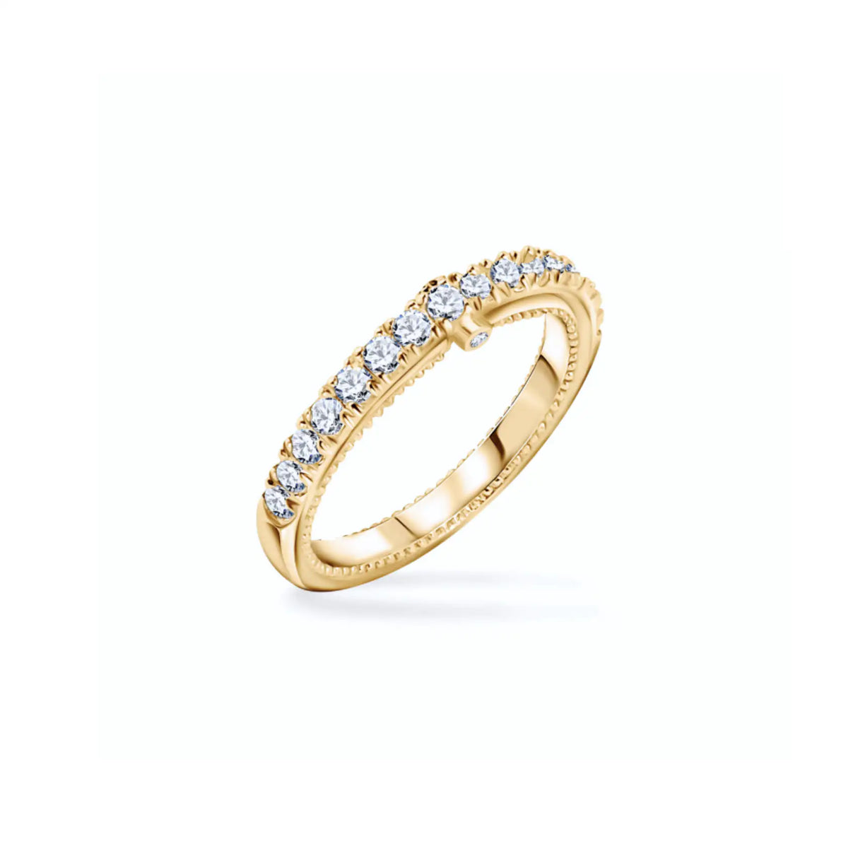 Venetian grace - women's wedding ring with diamonds