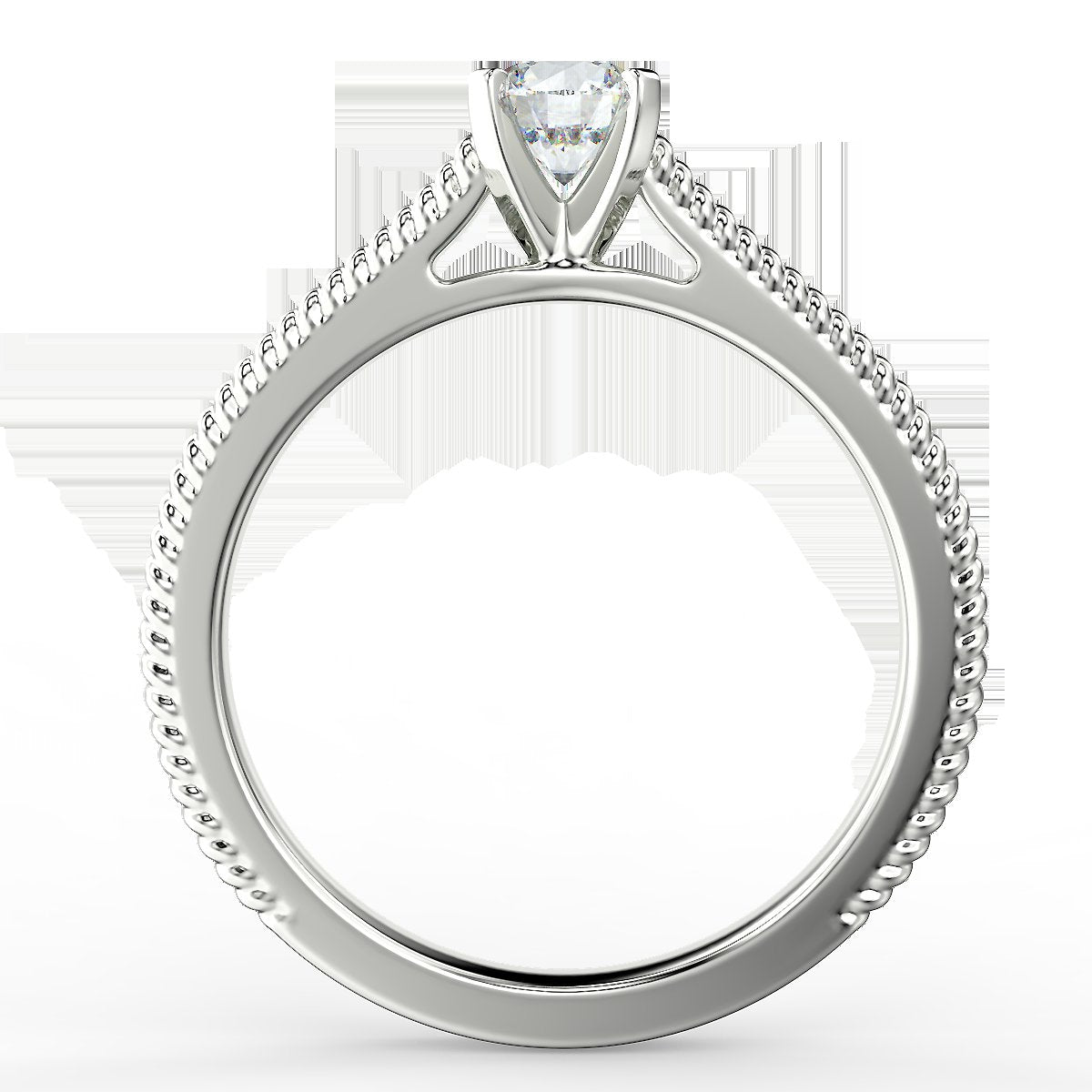 White gold engagement ring with a 0.50 ct diamond