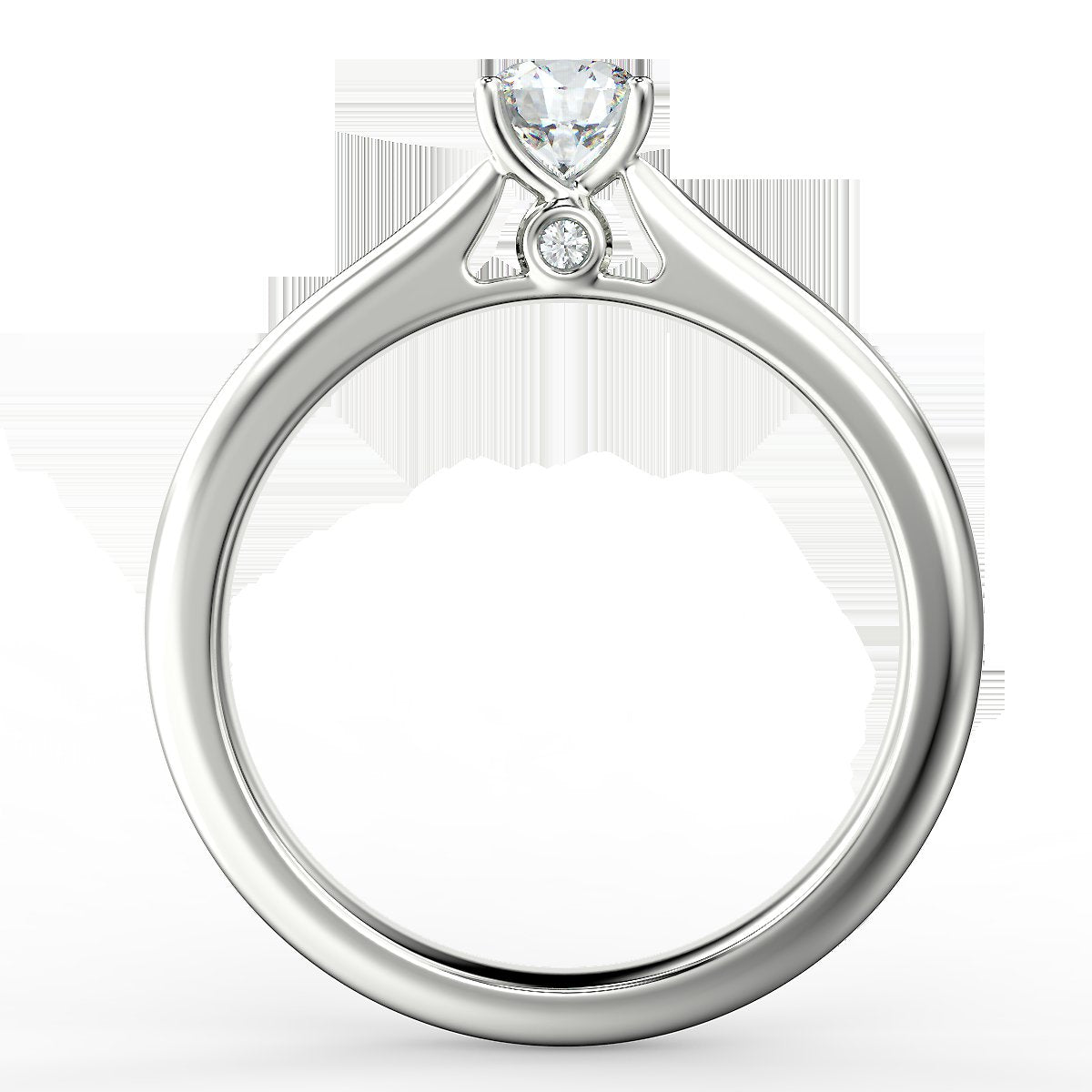 White gold engagement ring with a 0.40 ct diamond