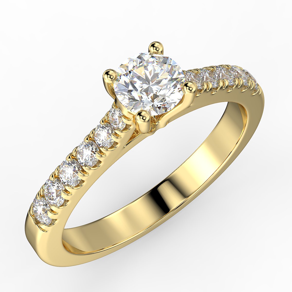 0.56 ctw diamond engagement ring