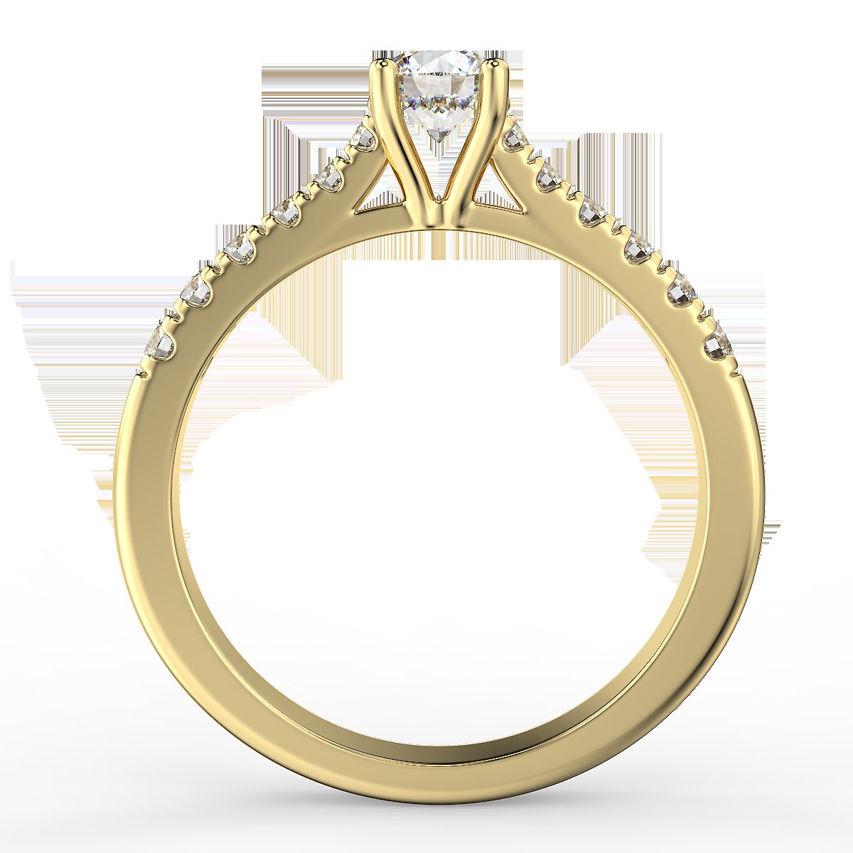 0.56 ctw diamond engagement ring
