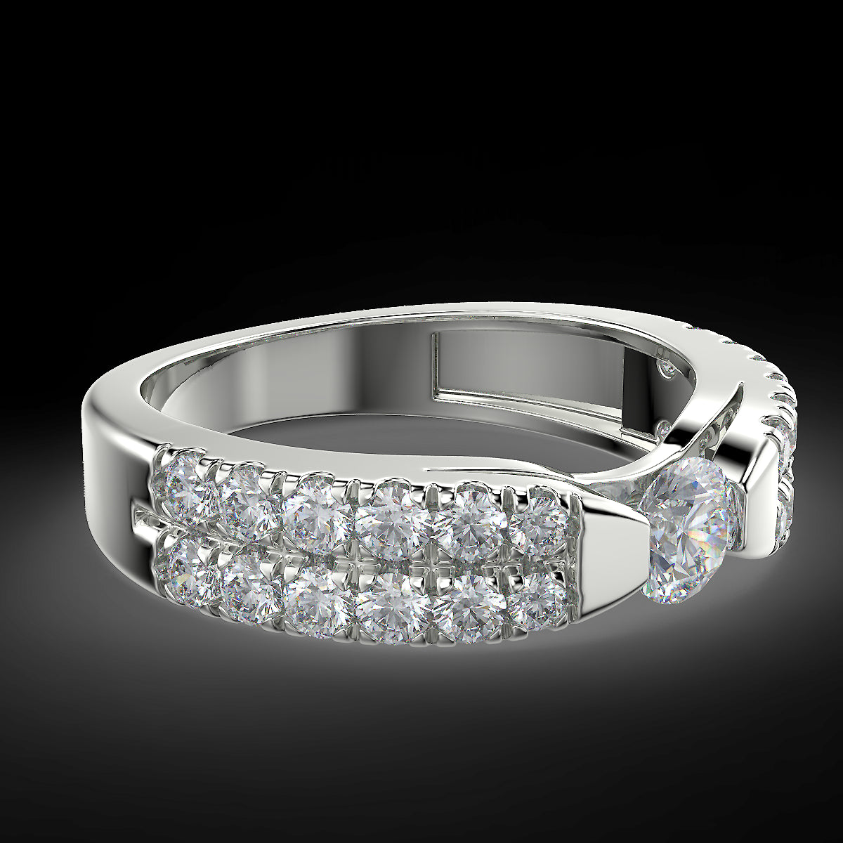 1.05 ctw diamond engagement ring