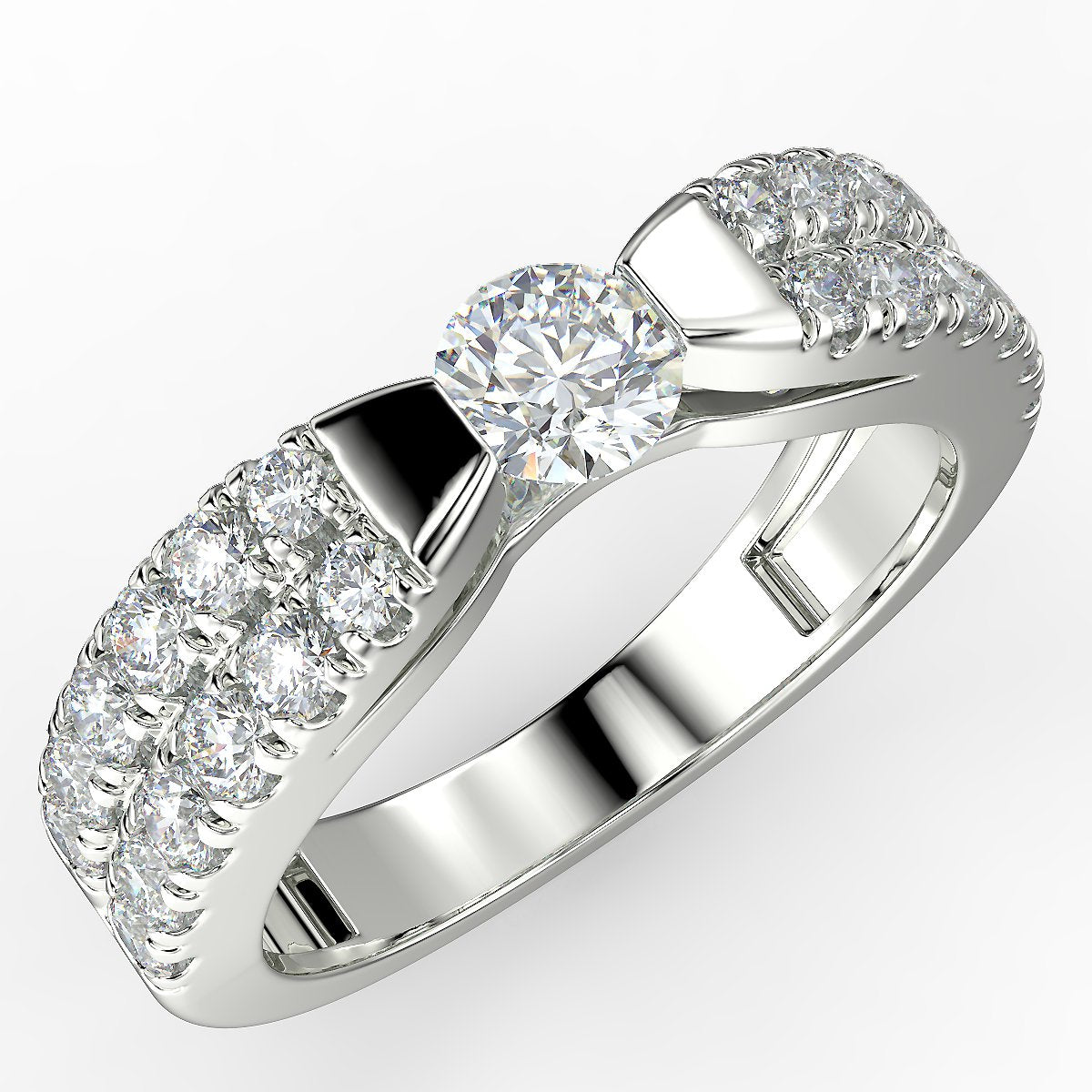 1.05 ctw diamond engagement ring