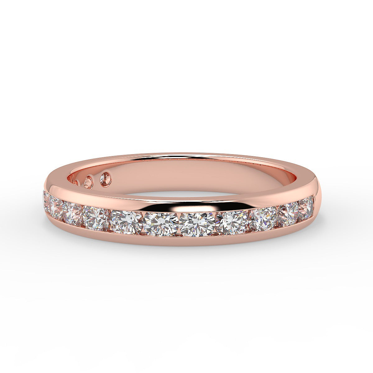 Tuscany Rose Gold Wedding Ring with 0.75 ctw Diamonds