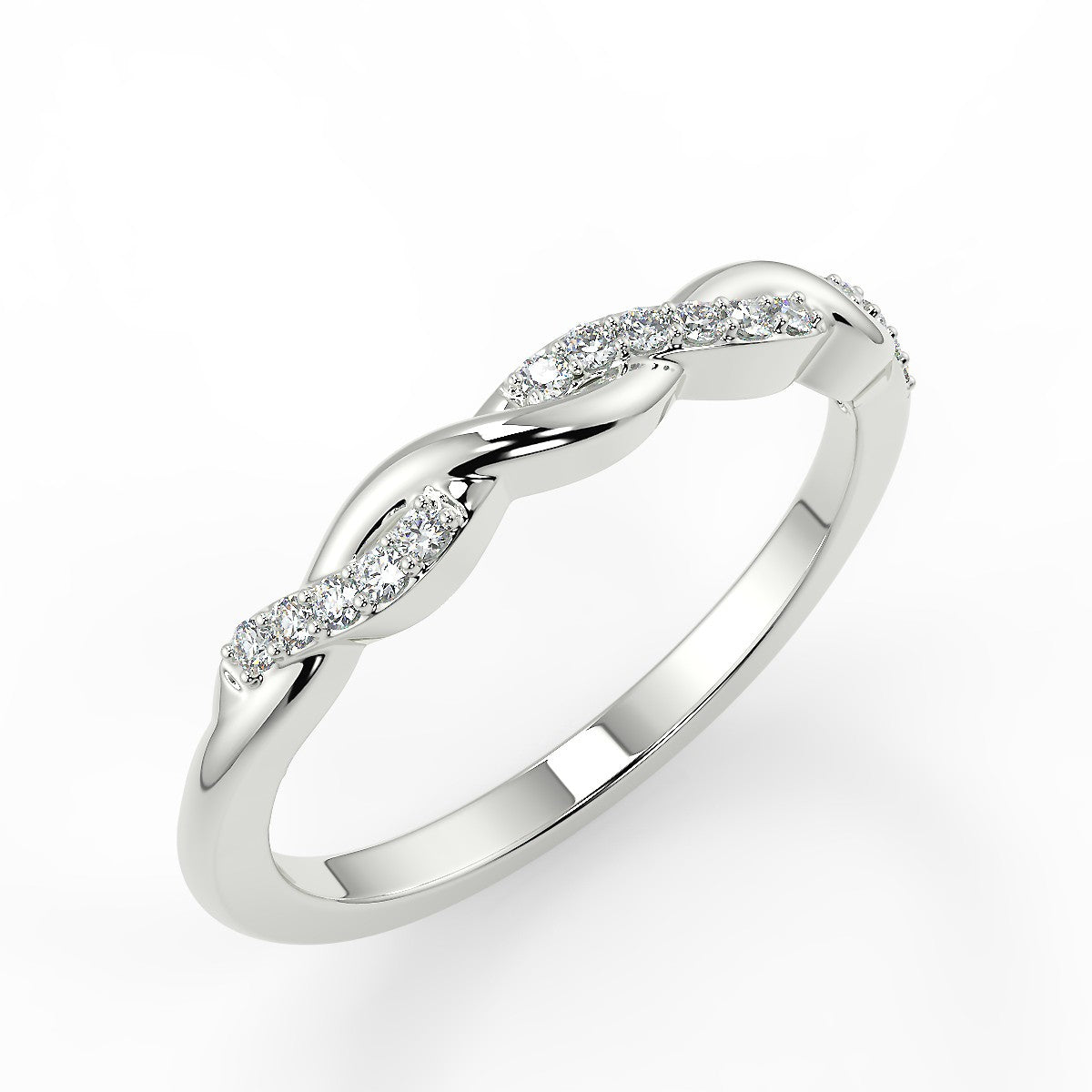 Verona White Gold Wedding Ring with Diamonds