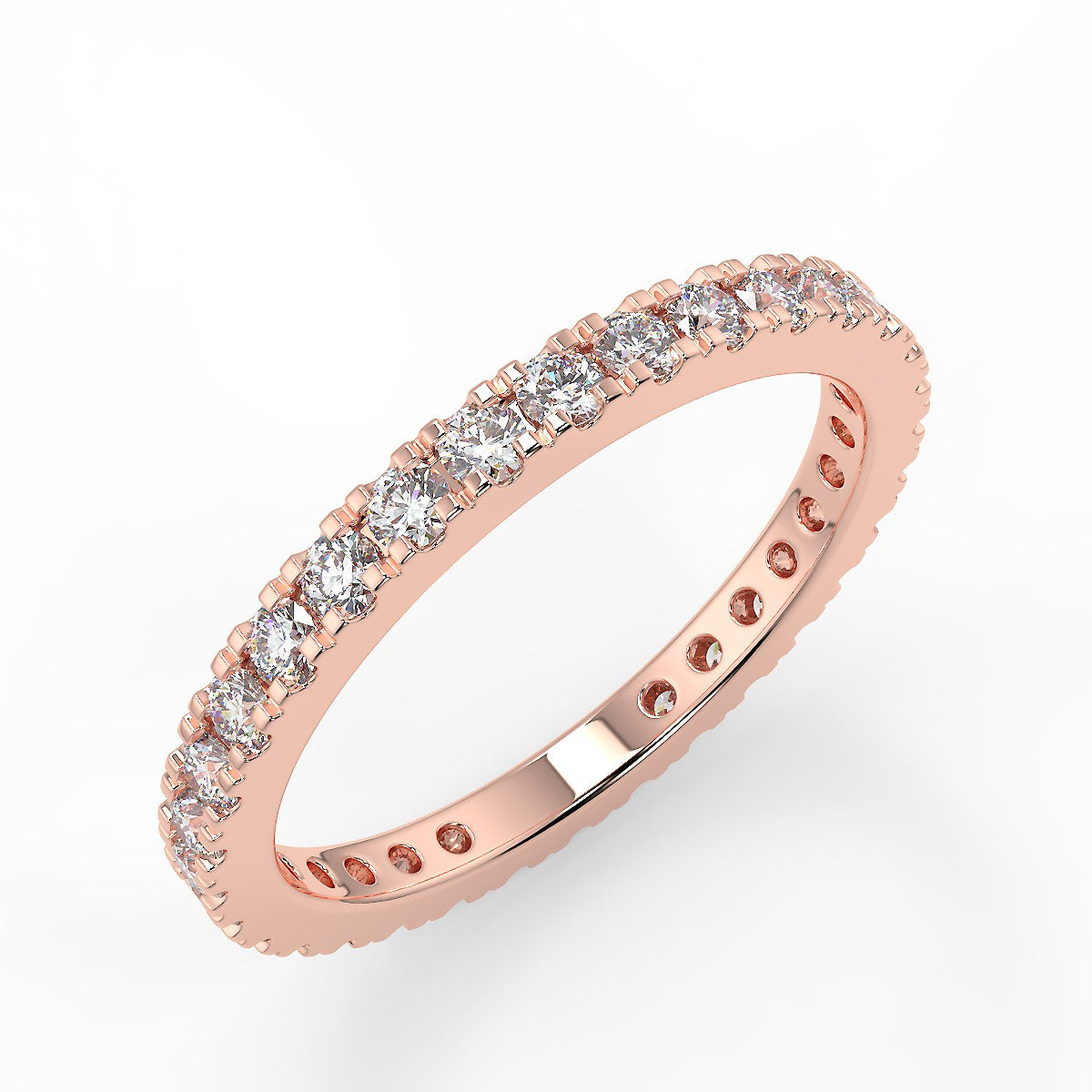 Padua Rose Gold Wedding Ring with 0.70 ct Diamonds
