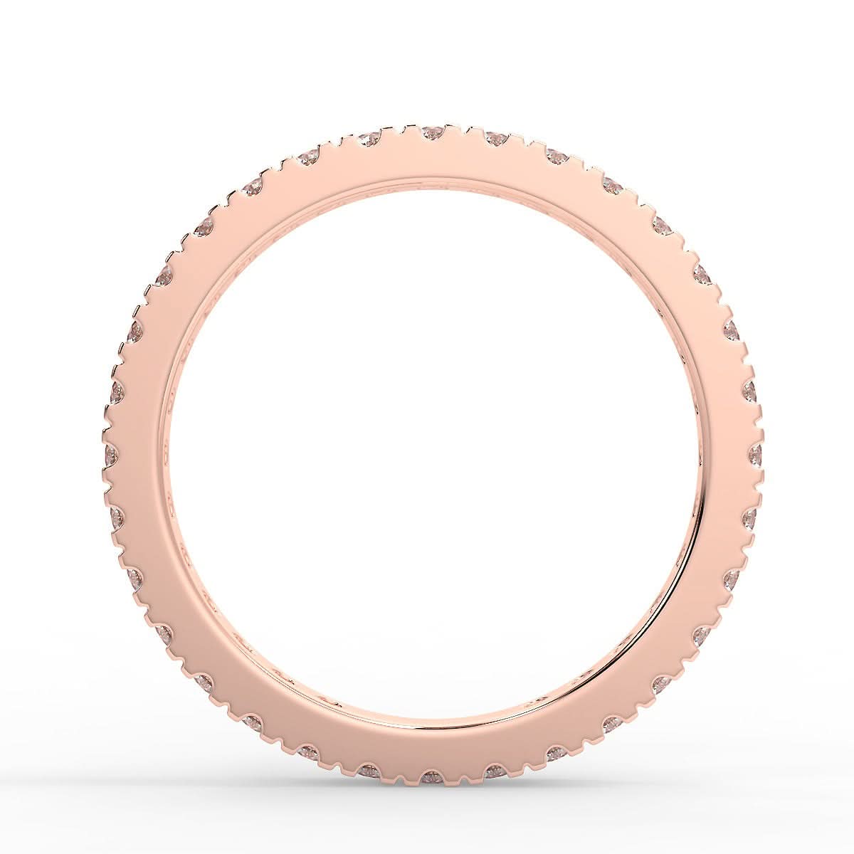 Padua Rose Gold Wedding Ring with 0.70 ct Diamonds