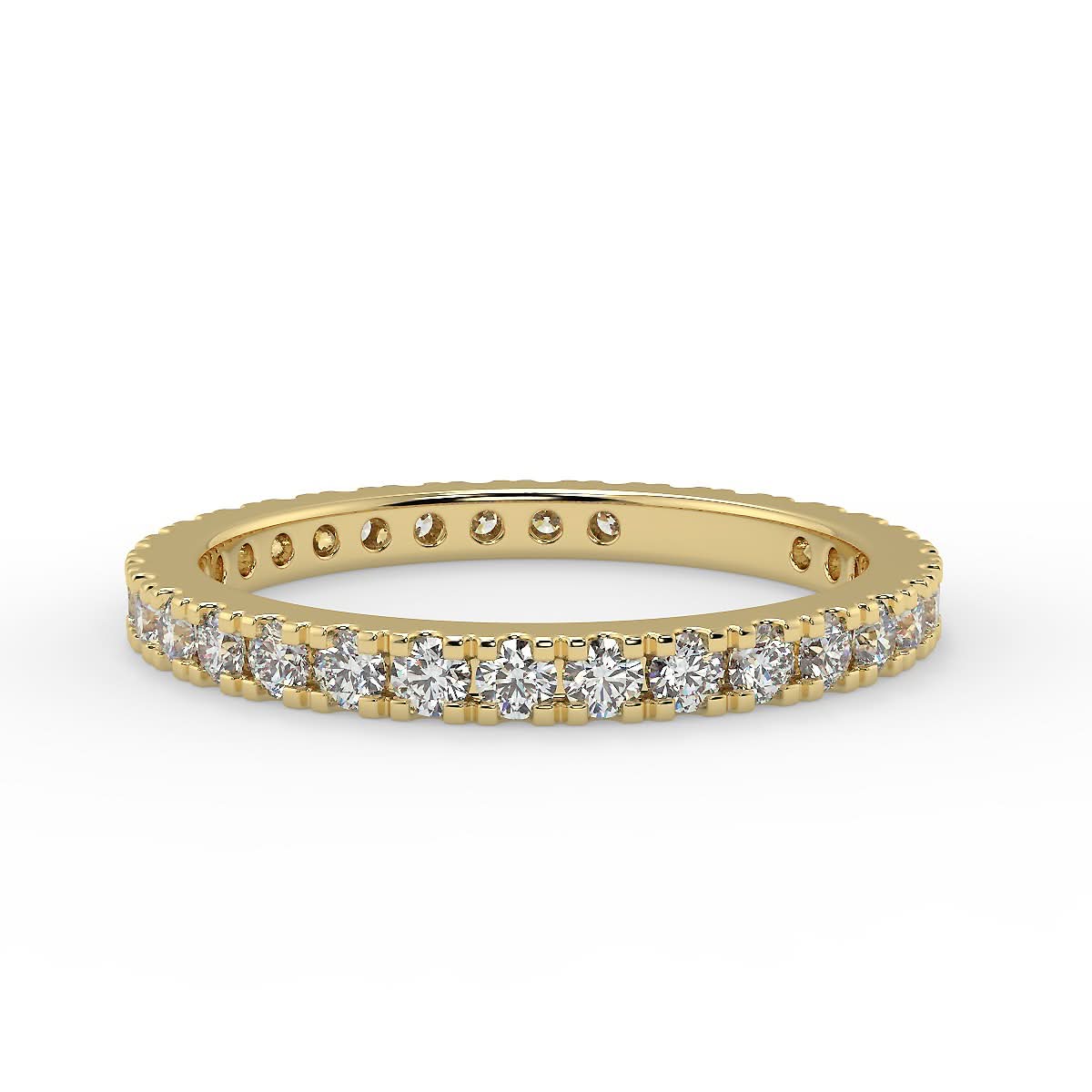 Padua Yellow Gold Wedding Ring with 0.70 ct Diamonds