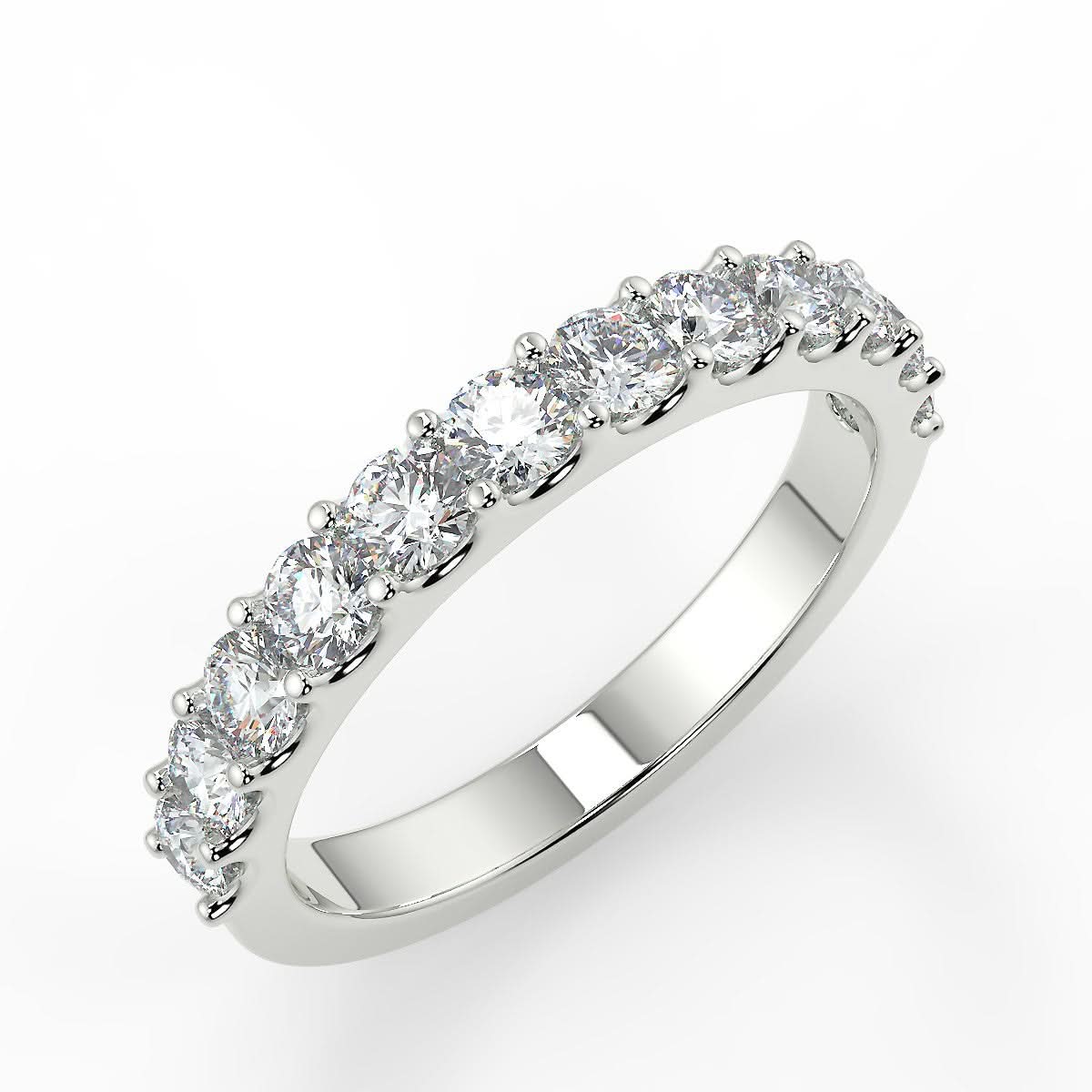 Calabria White Gold Wedding Ring with Diamonds 0.70 ctw