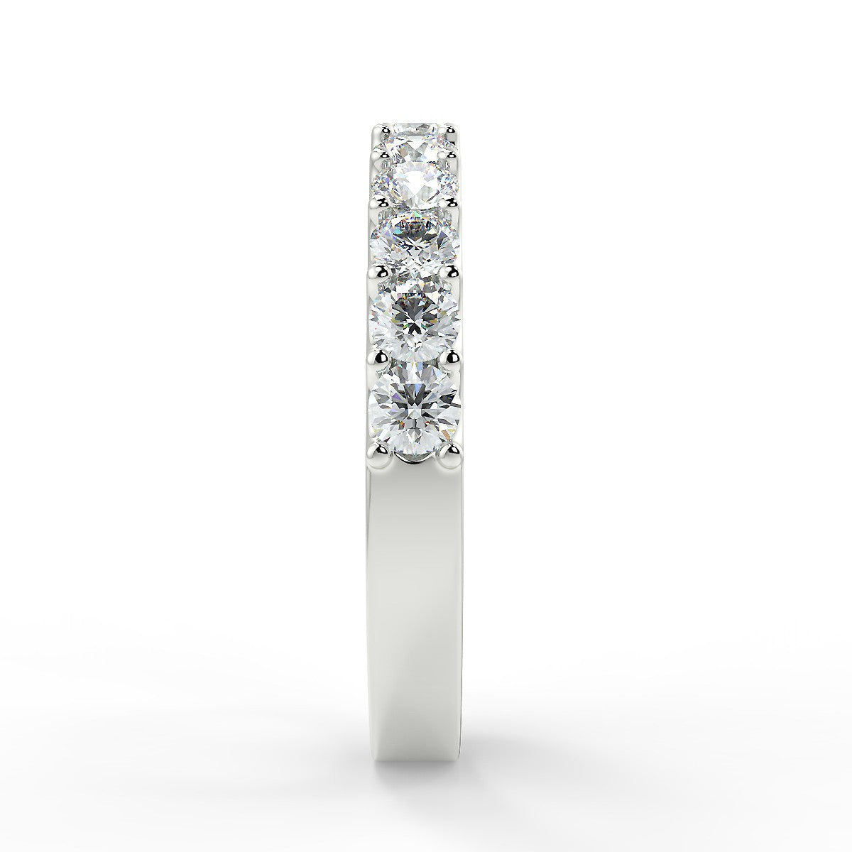 Calabria White Gold Wedding Ring with Diamonds 0.70 ctw