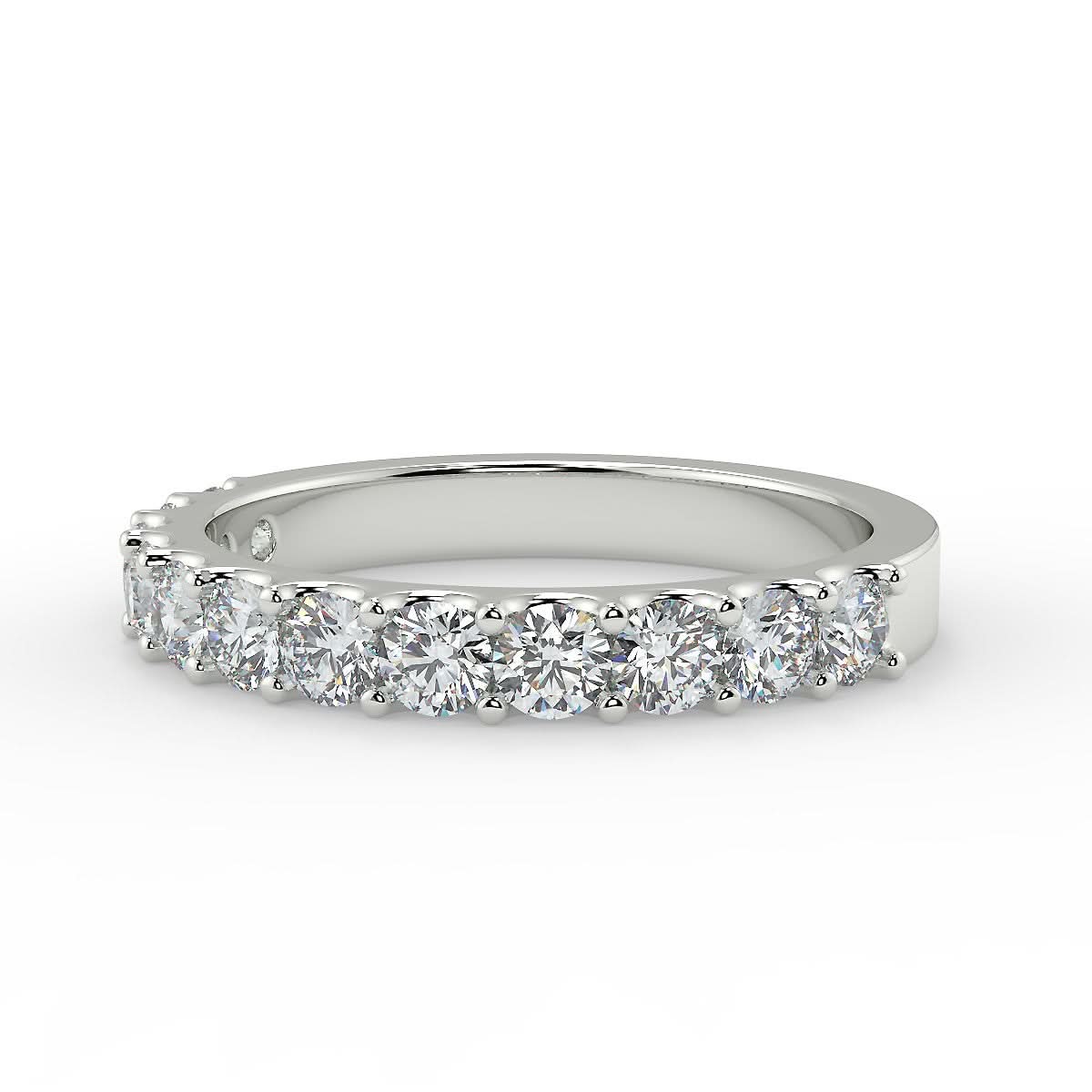 Calabria White Gold Wedding Ring with Diamonds 0.70 ctw