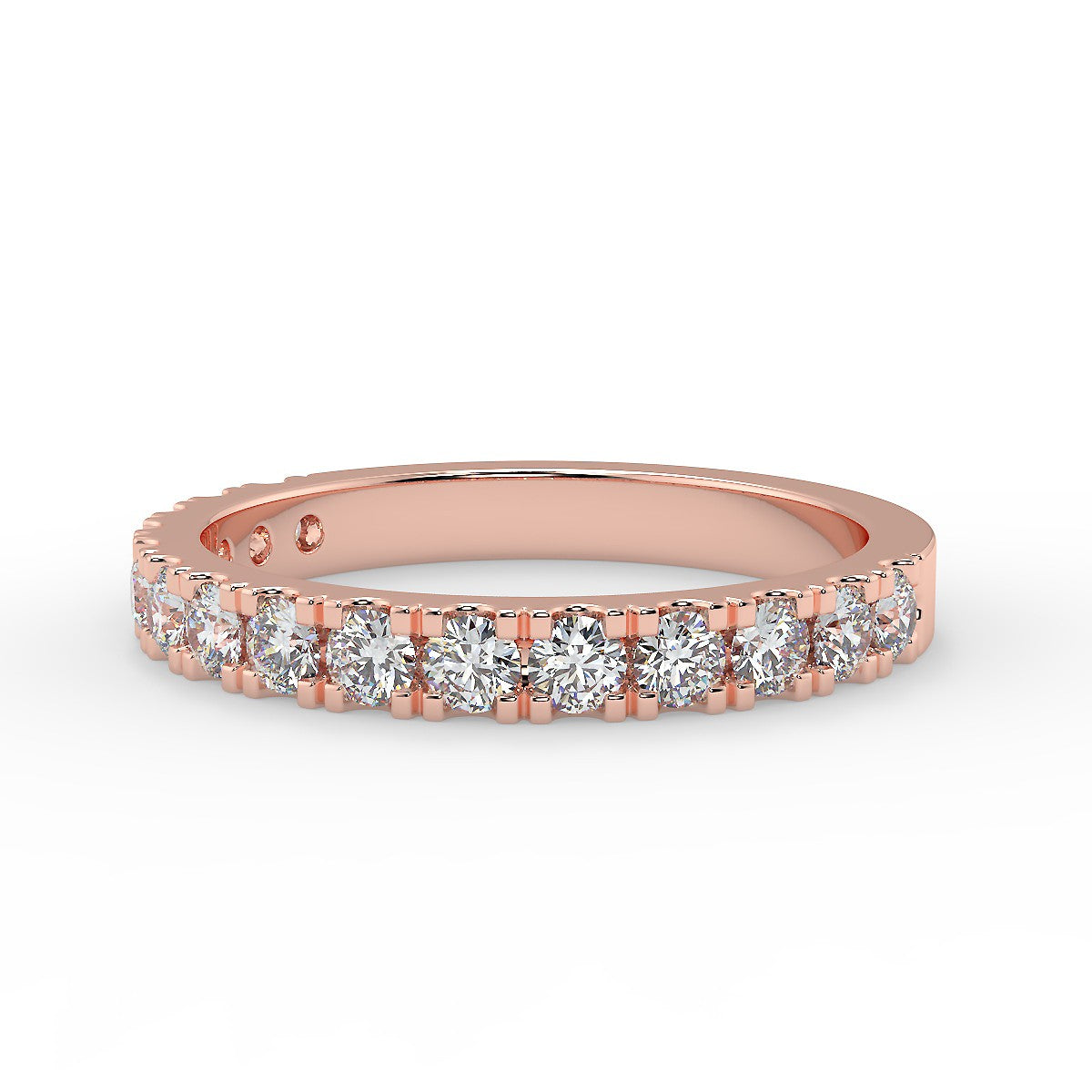 Milano Rose Gold Wedding Ring with 0.66 ctw Diamonds