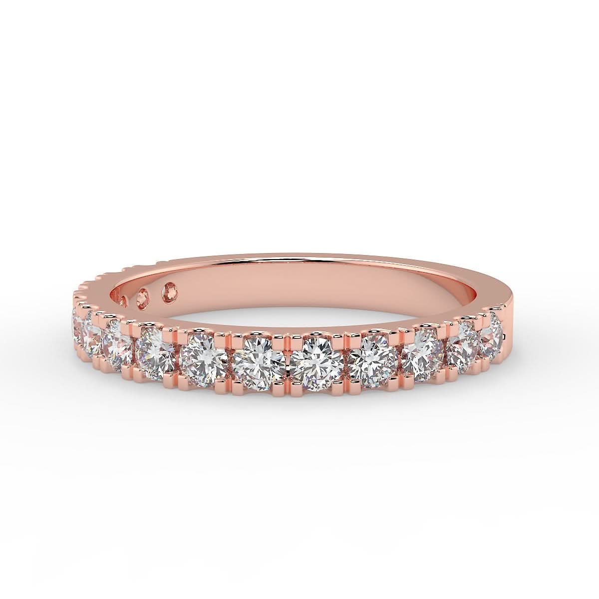 Milano Rose Gold Wedding Ring with 0.66 ctw Diamonds