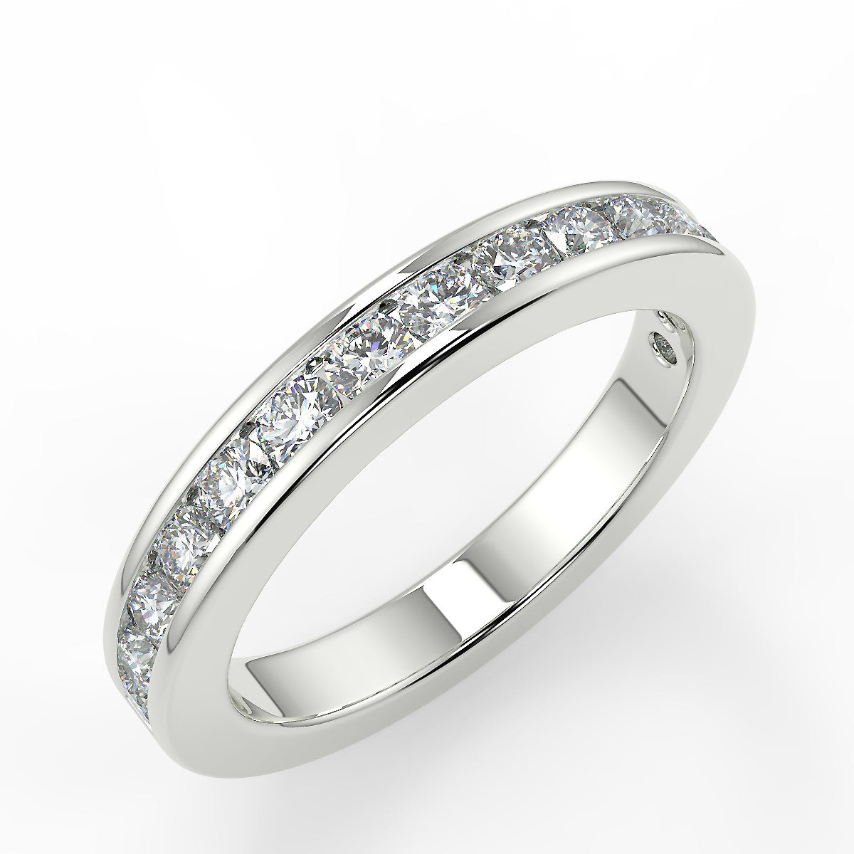 Florence White Gold Wedding Ring with Diamonds 0.70 ctw