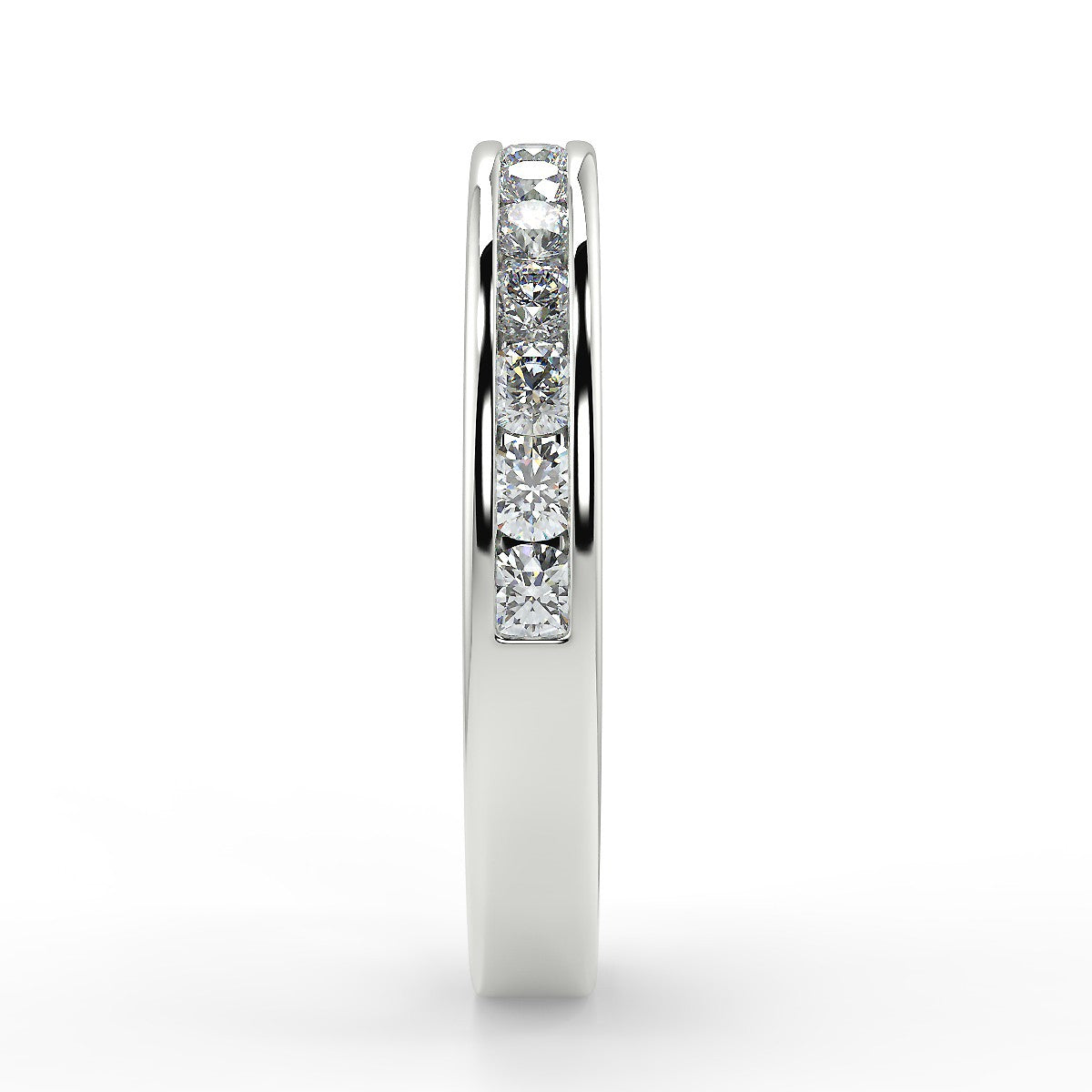 Florence White Gold Wedding Ring with Diamonds 0.70 ctw