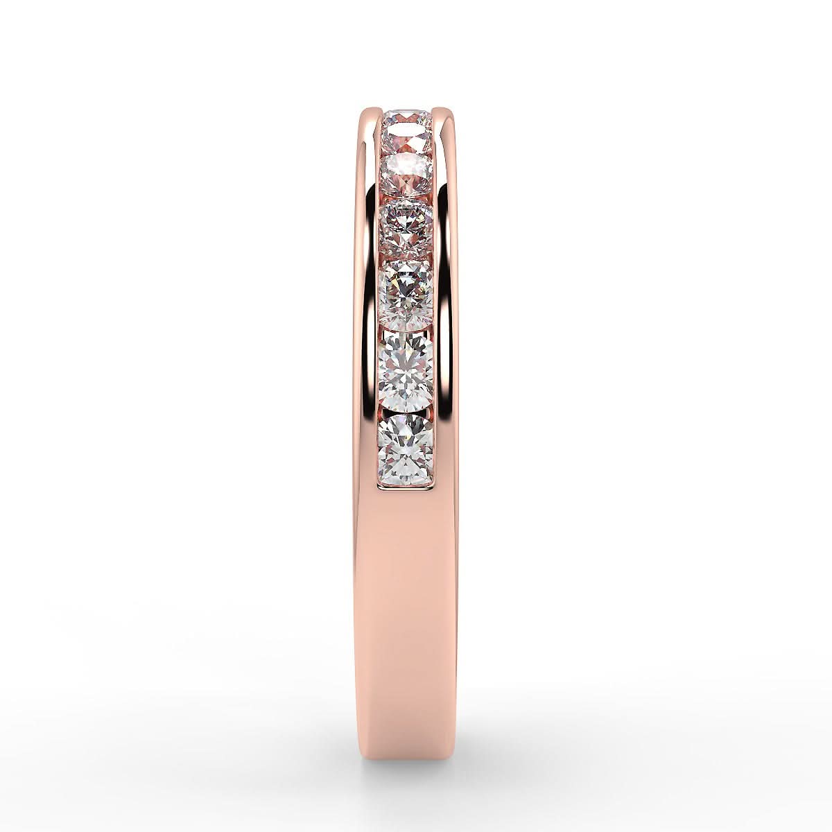 Florence Rose Gold Wedding Ring with 0.70 ctw Diamonds